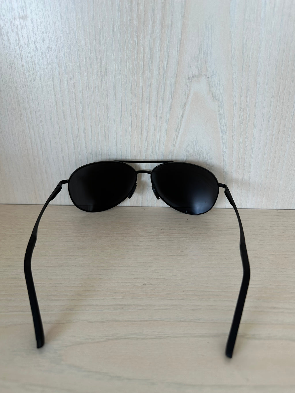 DXRPO Aviator Sonnenbrille Schwarz UV400 58mm Unisex Wie Neu mit Etui