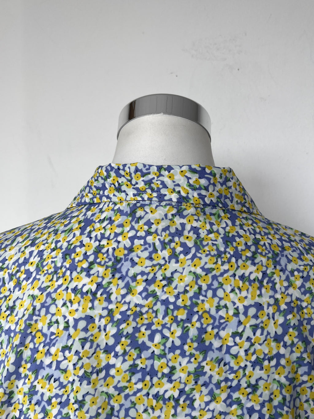 Marc Lauge Daisy Kleid, M, Blau/Gelb, 100% Viskose, Wie Neu