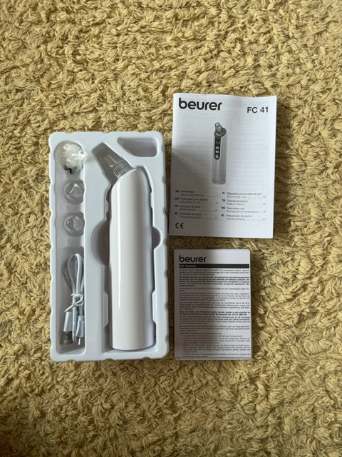 Beurer FC41 Porenreiniger – Wie Neu | Komplettset & OVP | Weiß | Handgerät
