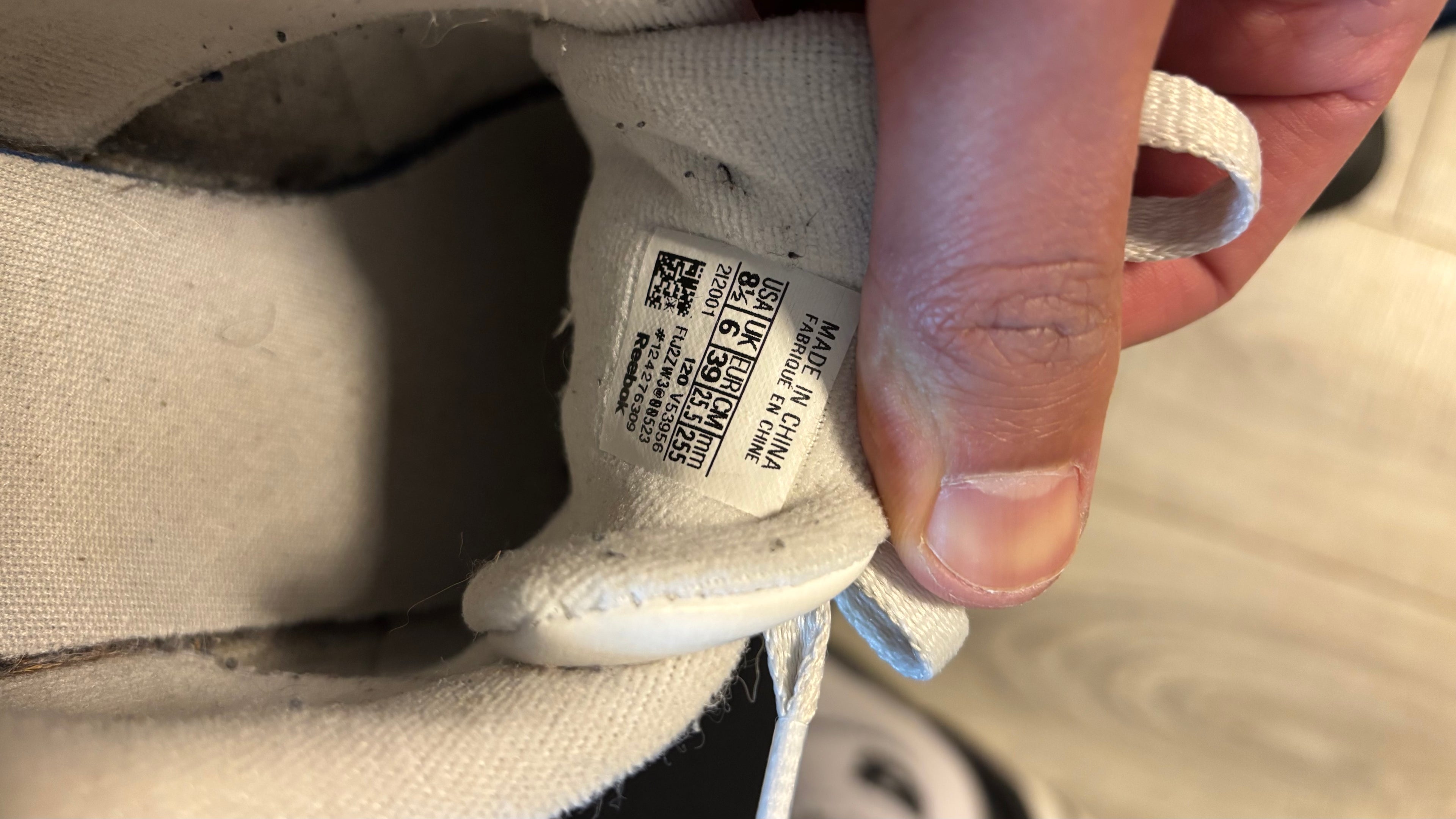 Reebok Classic Harman Damen Sneaker – Weiß, Größe 39, Guter Zustand