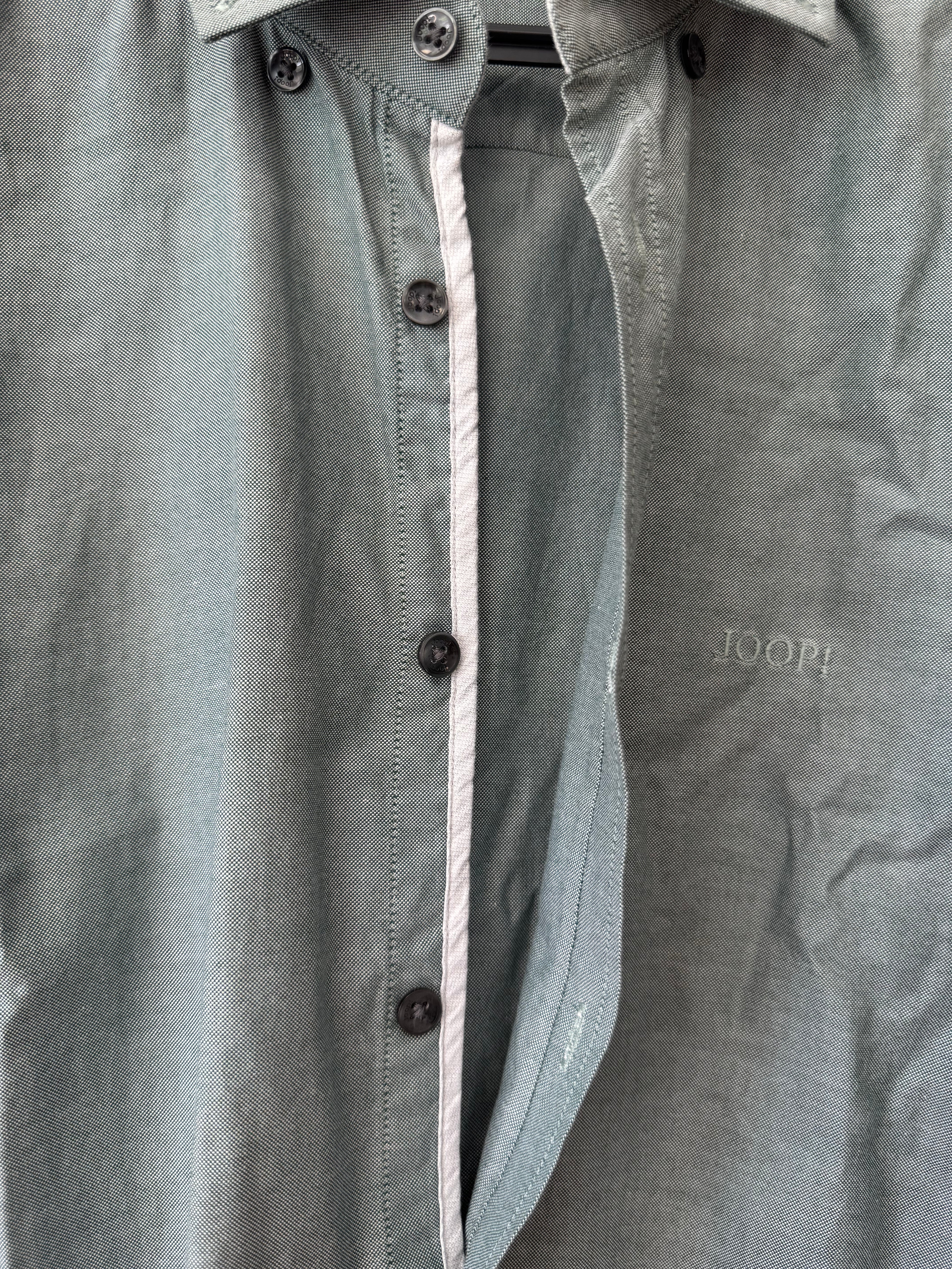 JOOP! Herren Chambray Hemd Gr. L – Hellgrün, Guter Zustand