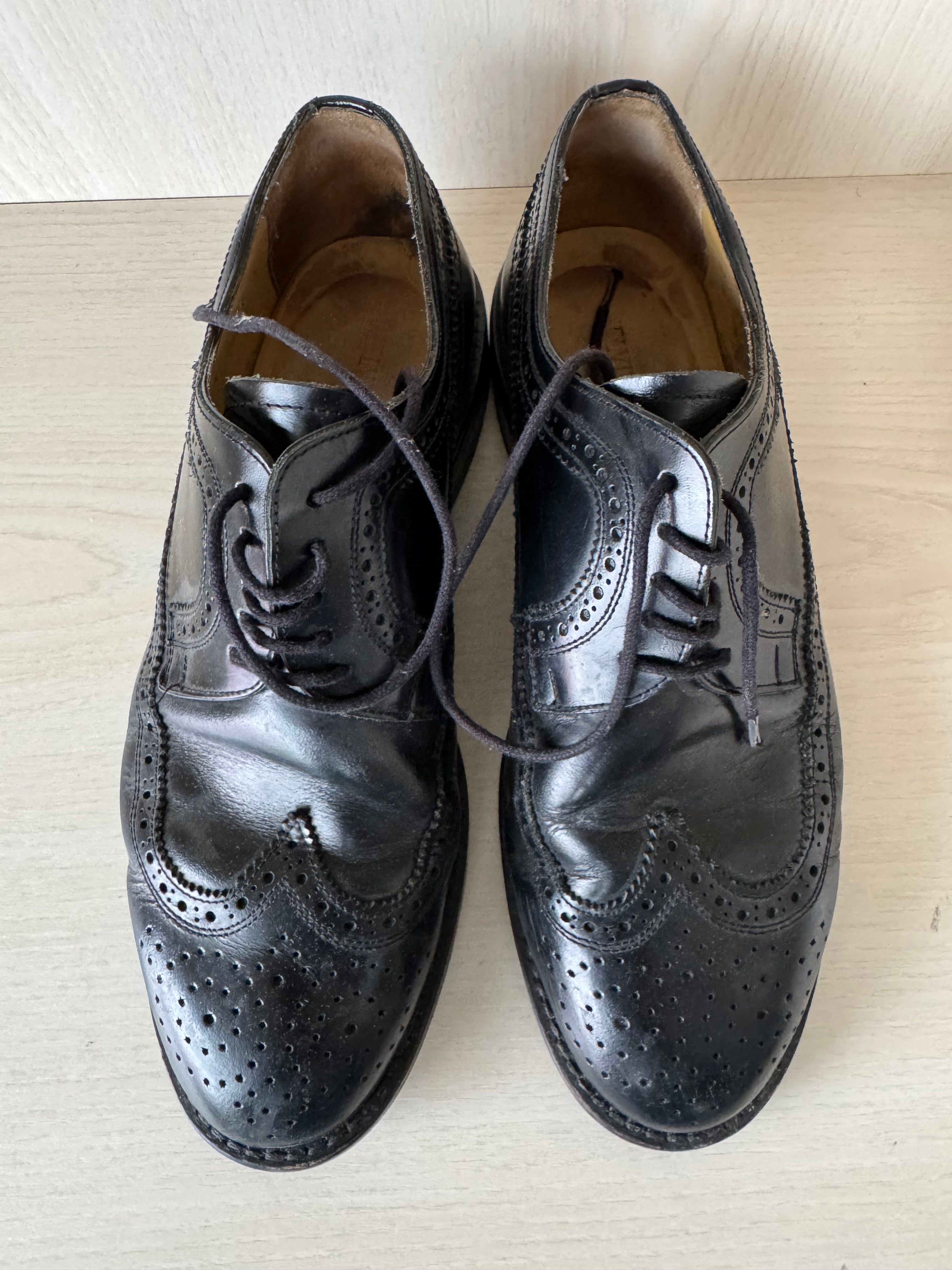 Melvin & Hamilton Brogue Oxfords – Black, Size 41, Normal Use