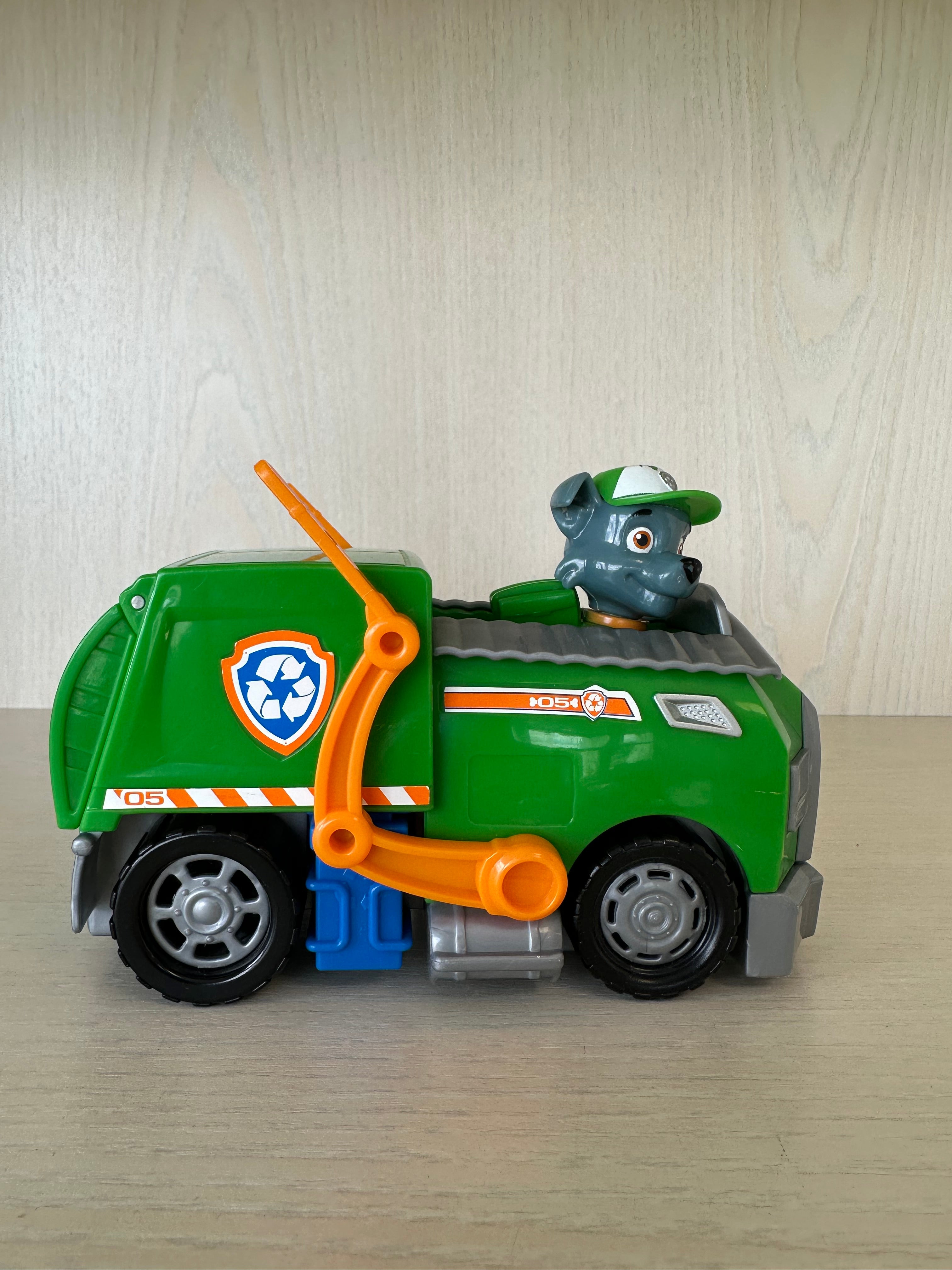 PAW Patrol Rockys Recycling Truck + Figur, grün, Medium – sehr guter Zustand