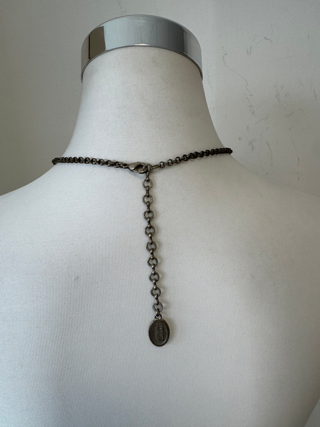 Konplott Leaf Pendant Long Necklace Silver Tone Metal 80-90cm Normal Use