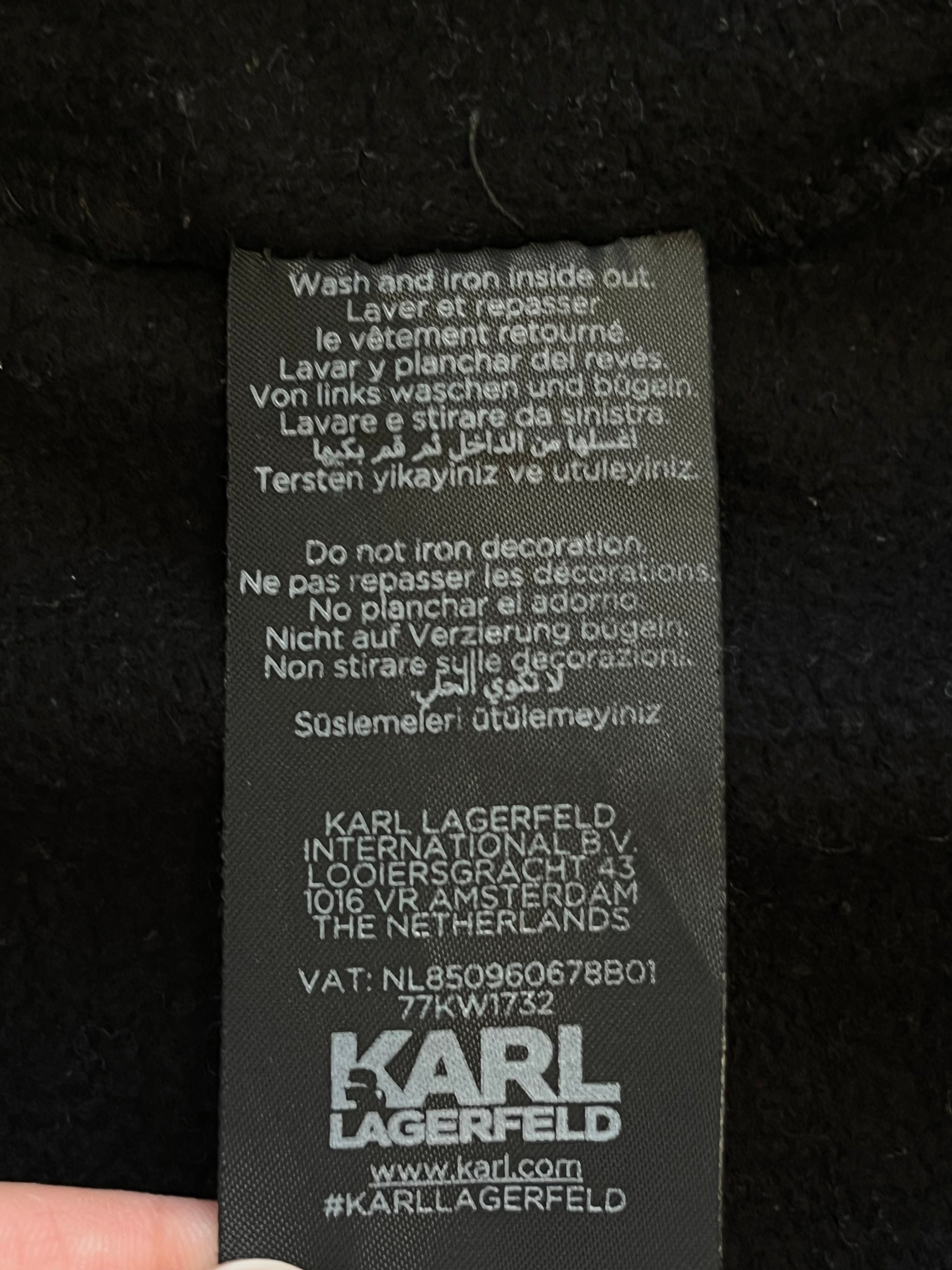 Karl Lagerfeld WE ♥ KARL Sweatshirt, M, Schwarz, 100% Baumwolle, Sehr gut