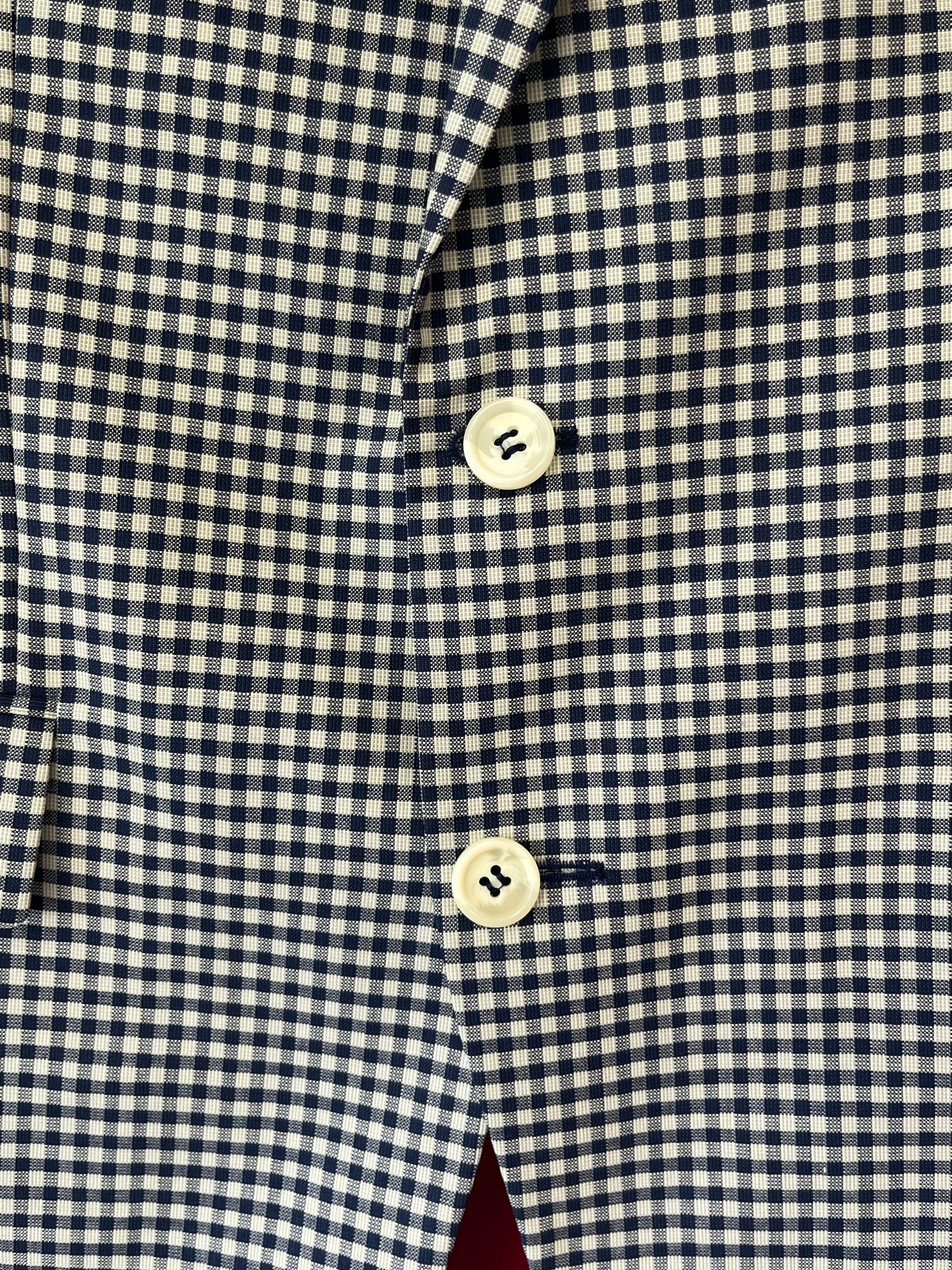 Dolzer Maß-Blazer (Karo) + Navy Chinos, Gr. M, guter Zustand
