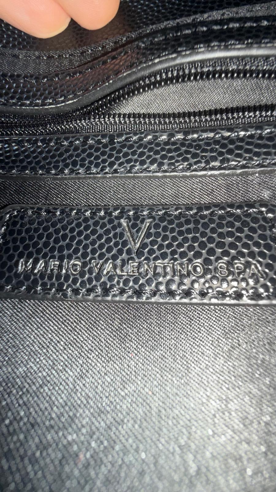 Valentino Divina Crossbody Bag | Black Faux Leather | Good Condition