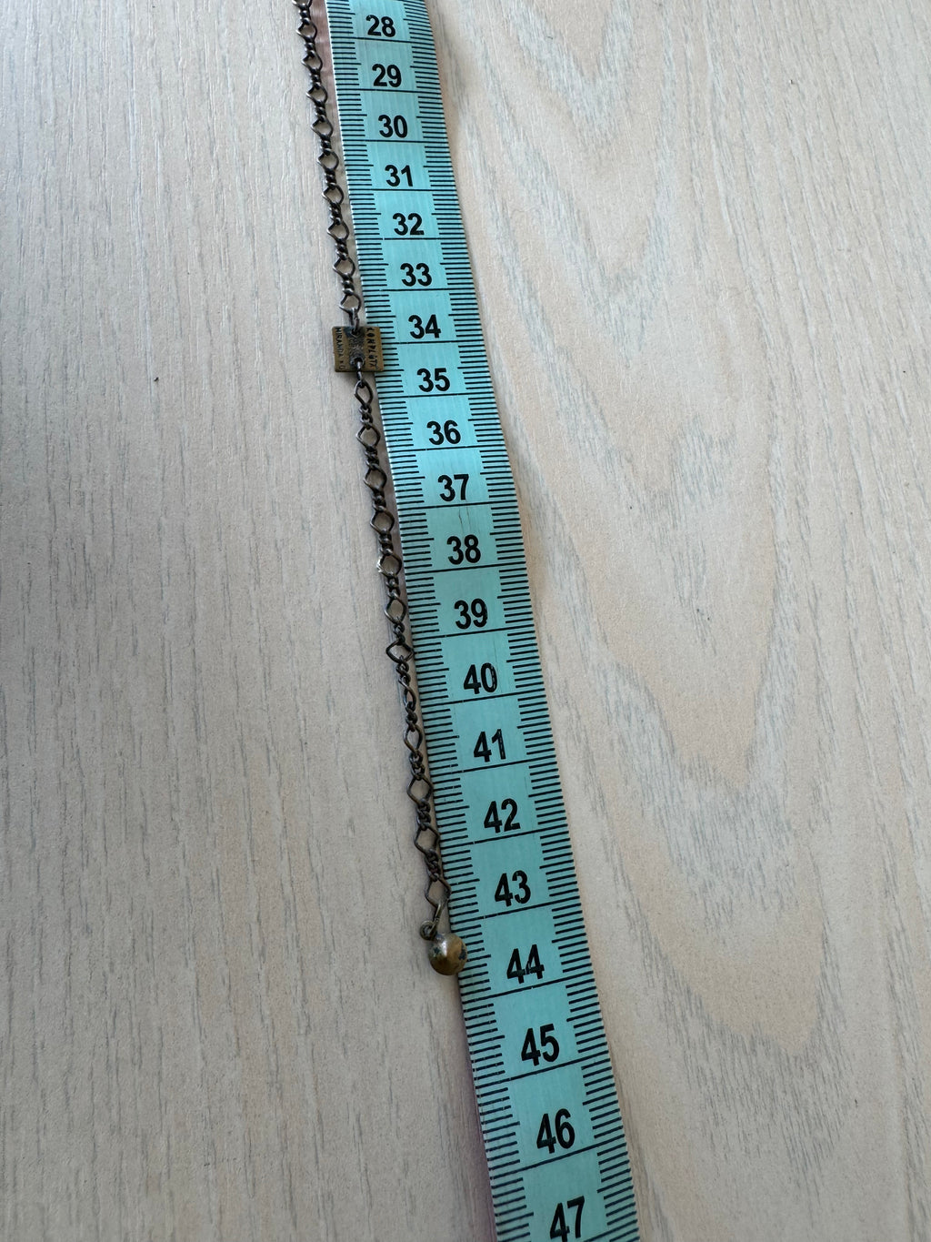 Mihaha Vintage Butterfly Halskette Silber Gold Ice Blue 45cm Gut