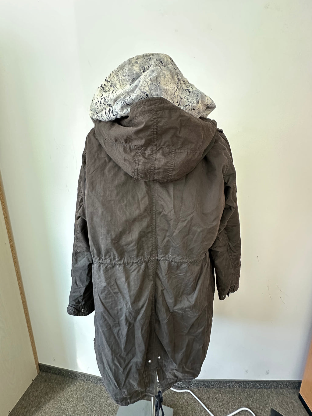 Maison Scotch Wolljacke mit Lederdetails – Schwarz, Gr. 38/M, guter Zustand