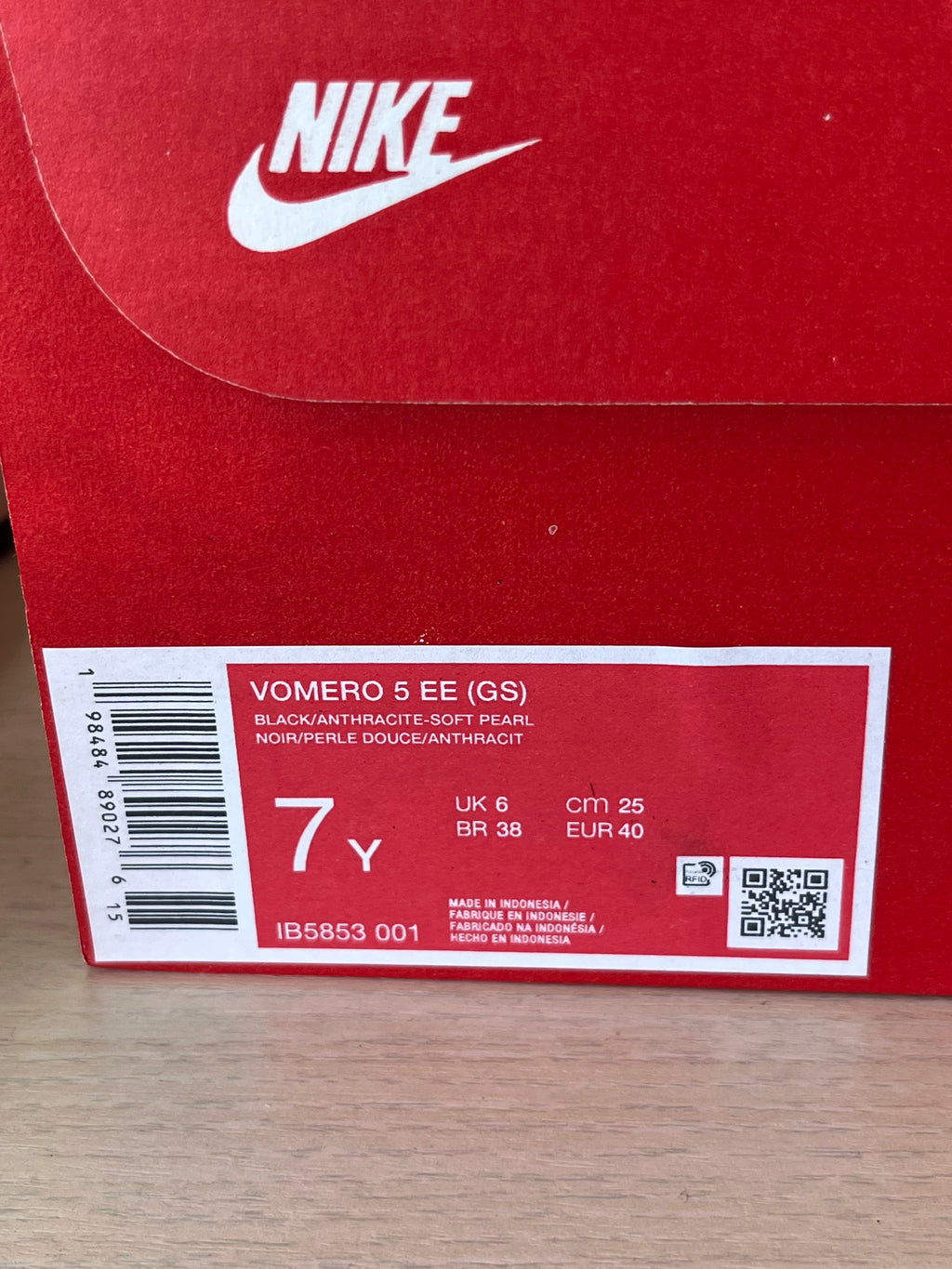 Nike Vomero 5 EE (GS) Schwarz/Anthrazit Größe EU 40 Neu