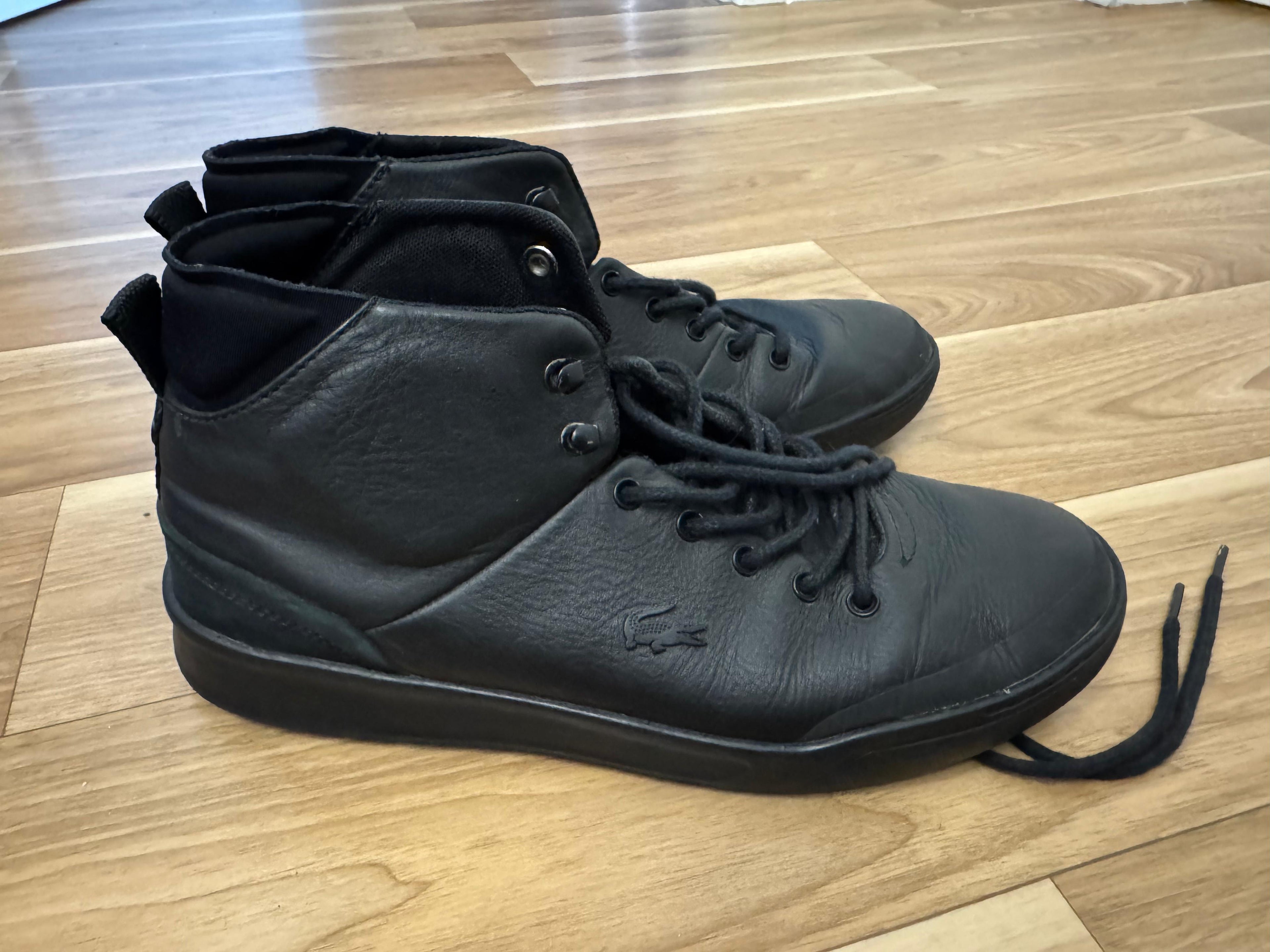 Lacoste Explorateur Classic 317 Leder Sneaker Schwarz EU 42 Sehr Gut