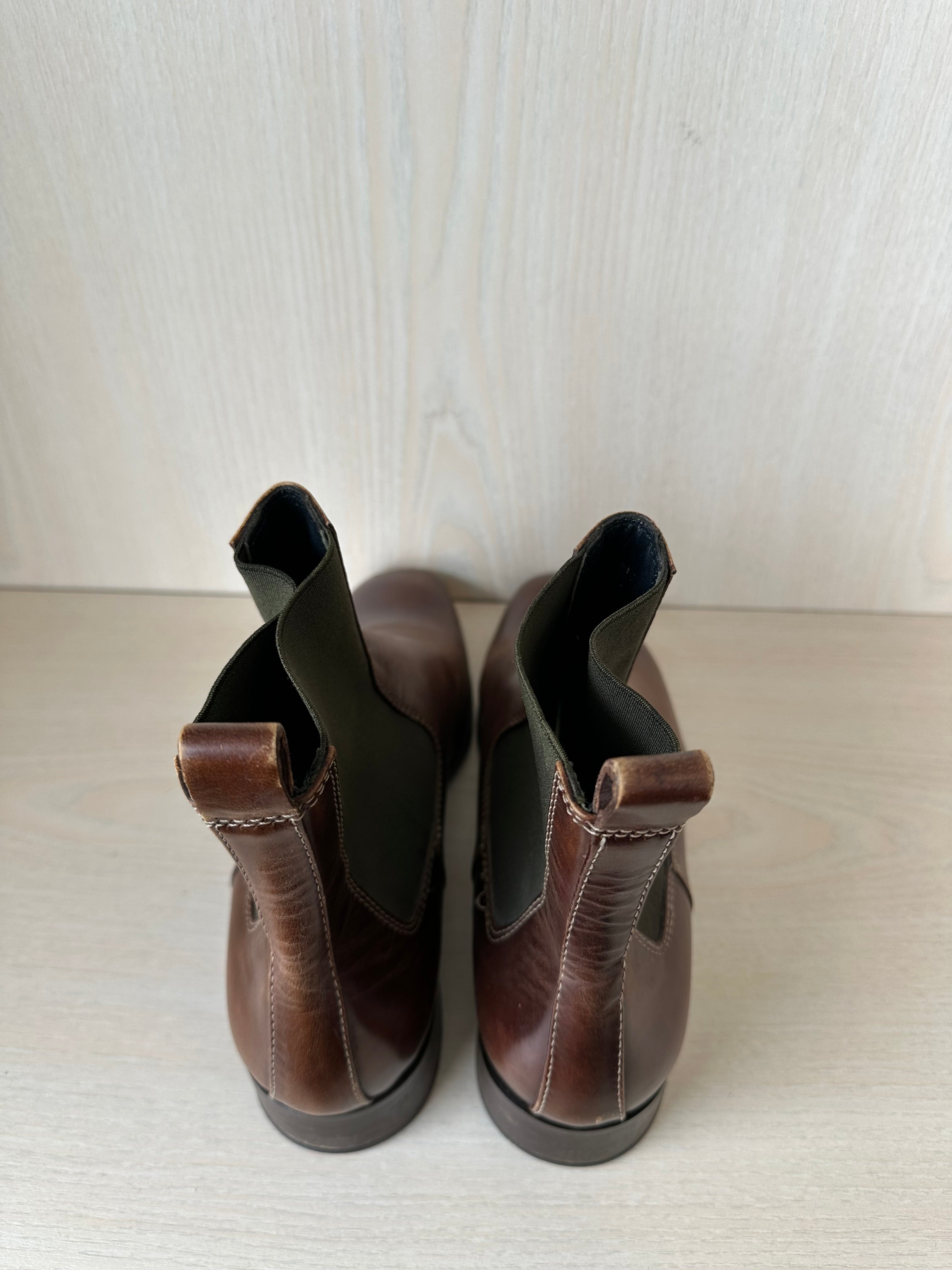 Tommy Hilfiger Comfort Tambo Chelsea Boots EU 42 Tan Leder, guter Zustand