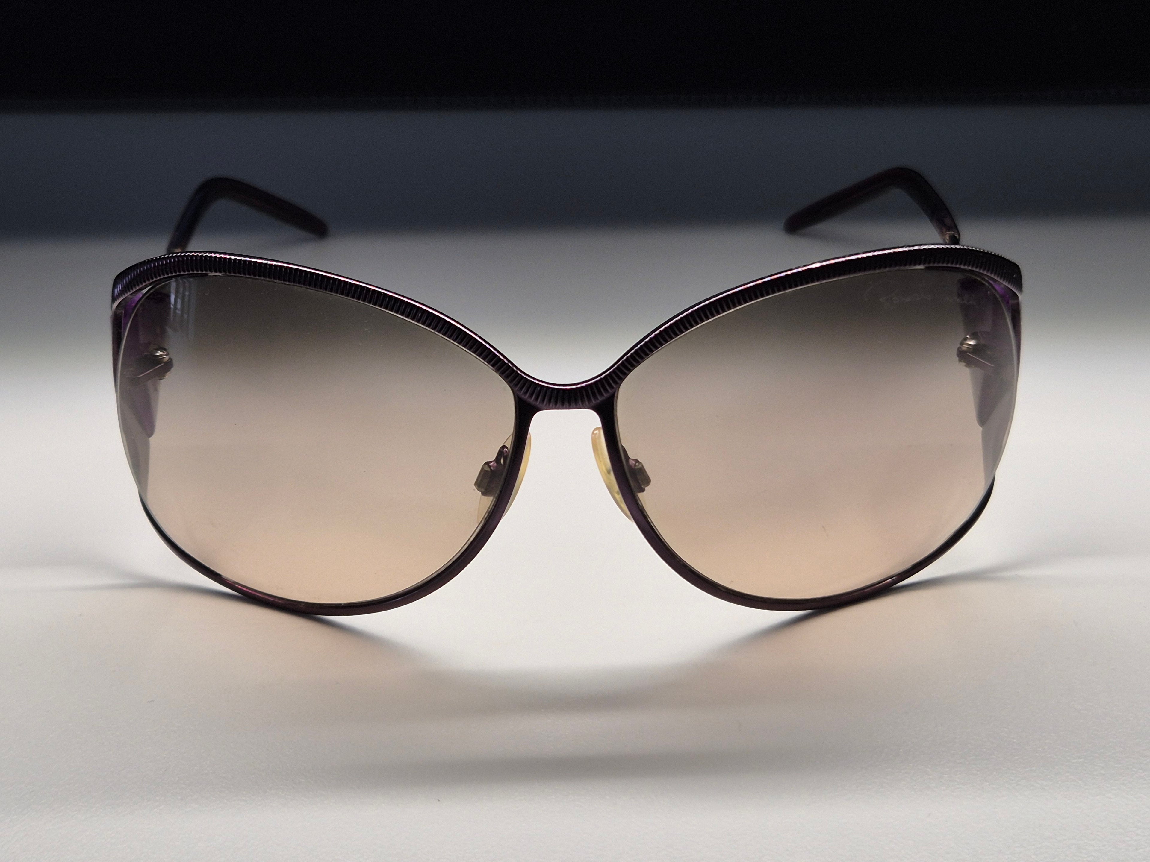 Roberto Cavalli Damen Sonnenbrille – Lila, Snake Design, mit Etui (beschädigt)