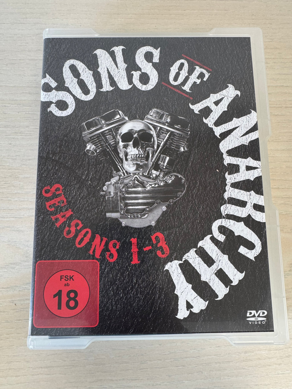 Sons of Anarchy Seasons 1-3 DVD Box Set + Patch, Region 2, Good Condition