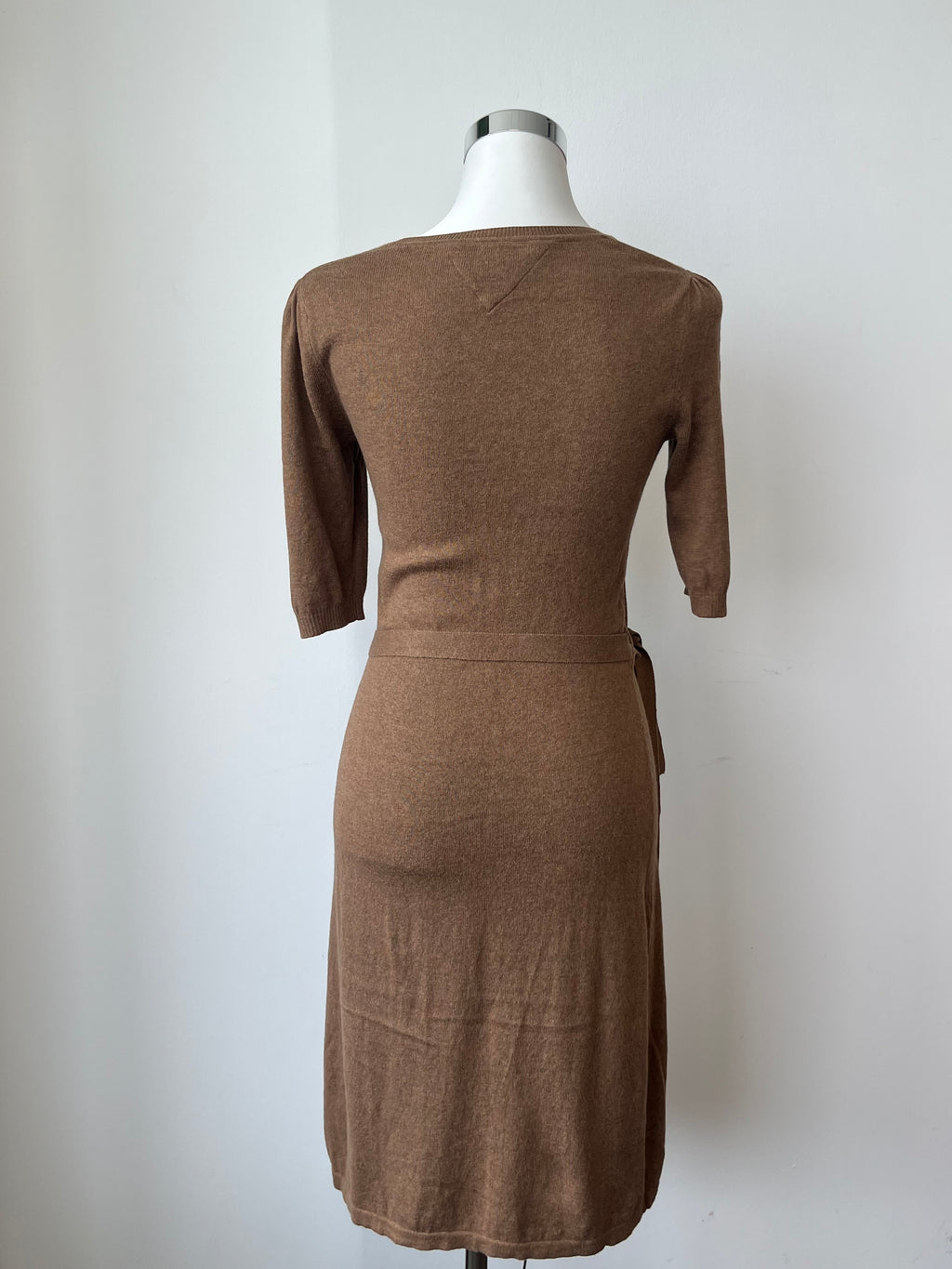 Tommy Hilfiger Strickkleid, Baumwolle-Kaschmir, Gr. M, Braun, Sehr gut