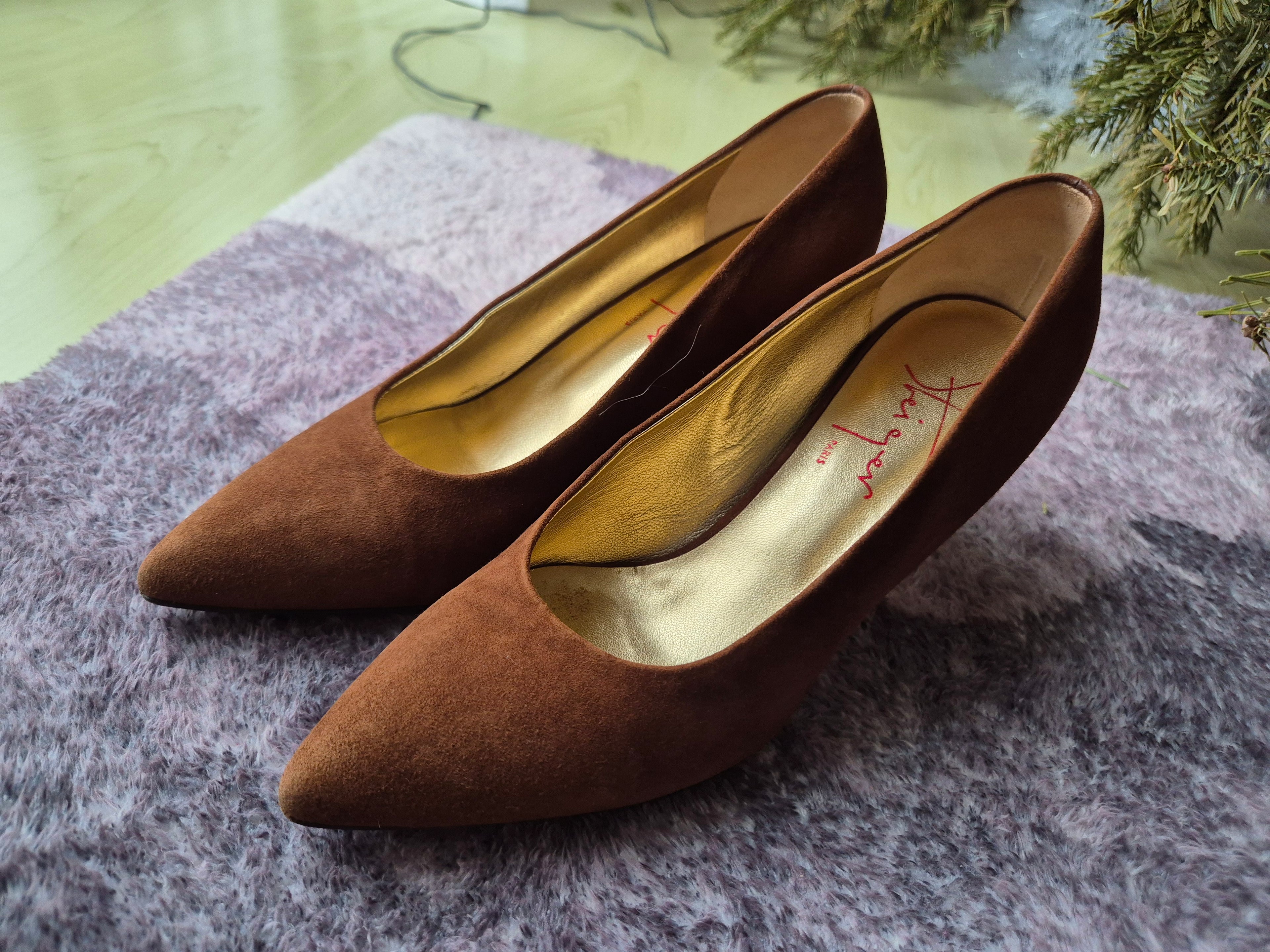 Walter Steiger Suede Pumps Brown EU 37.5 | Italian Made | Very Good Condition