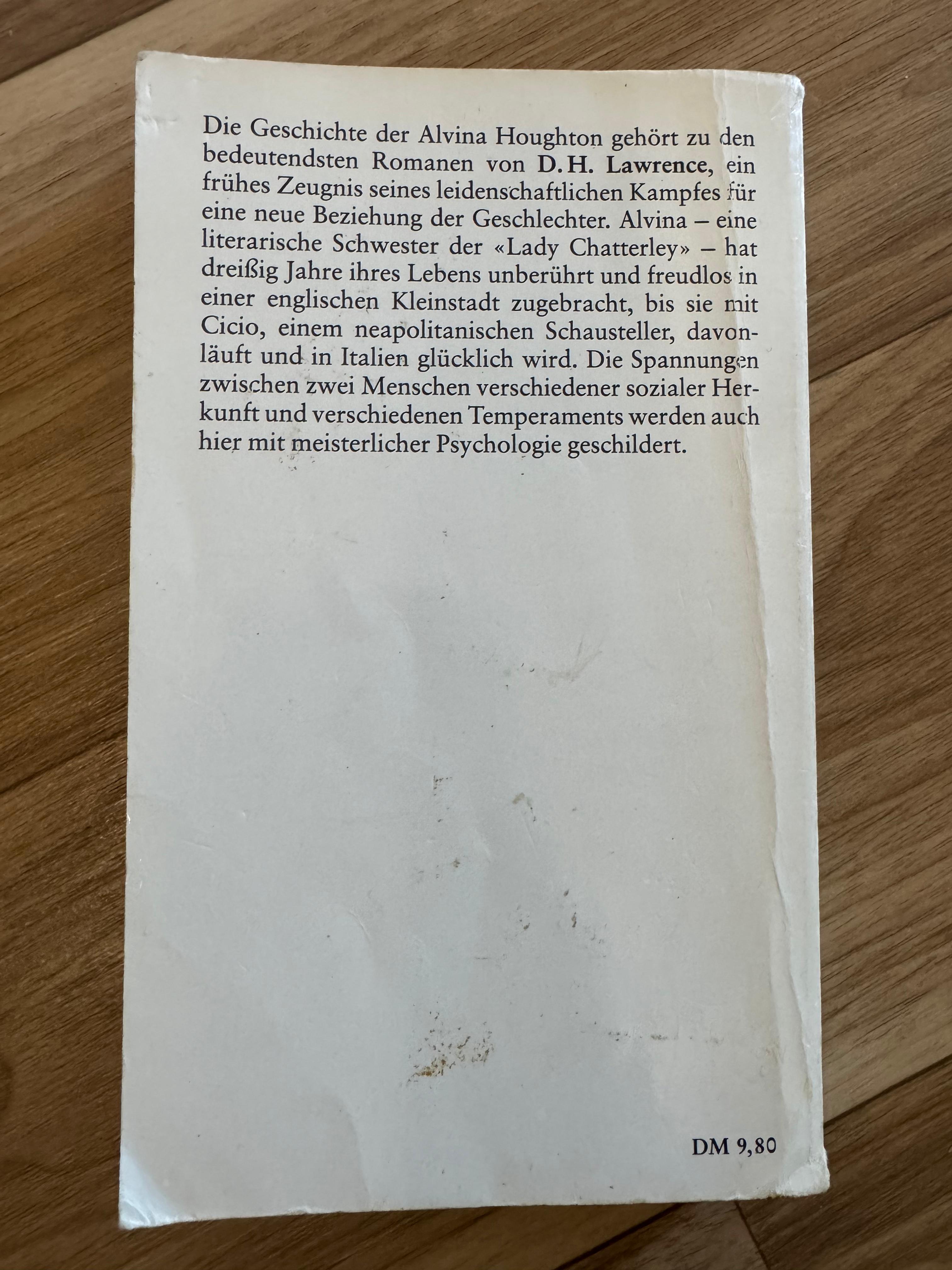D. H. Lawrence – Das verlorene Mädchen (rororo 5794) – Taschenbuch – Gut