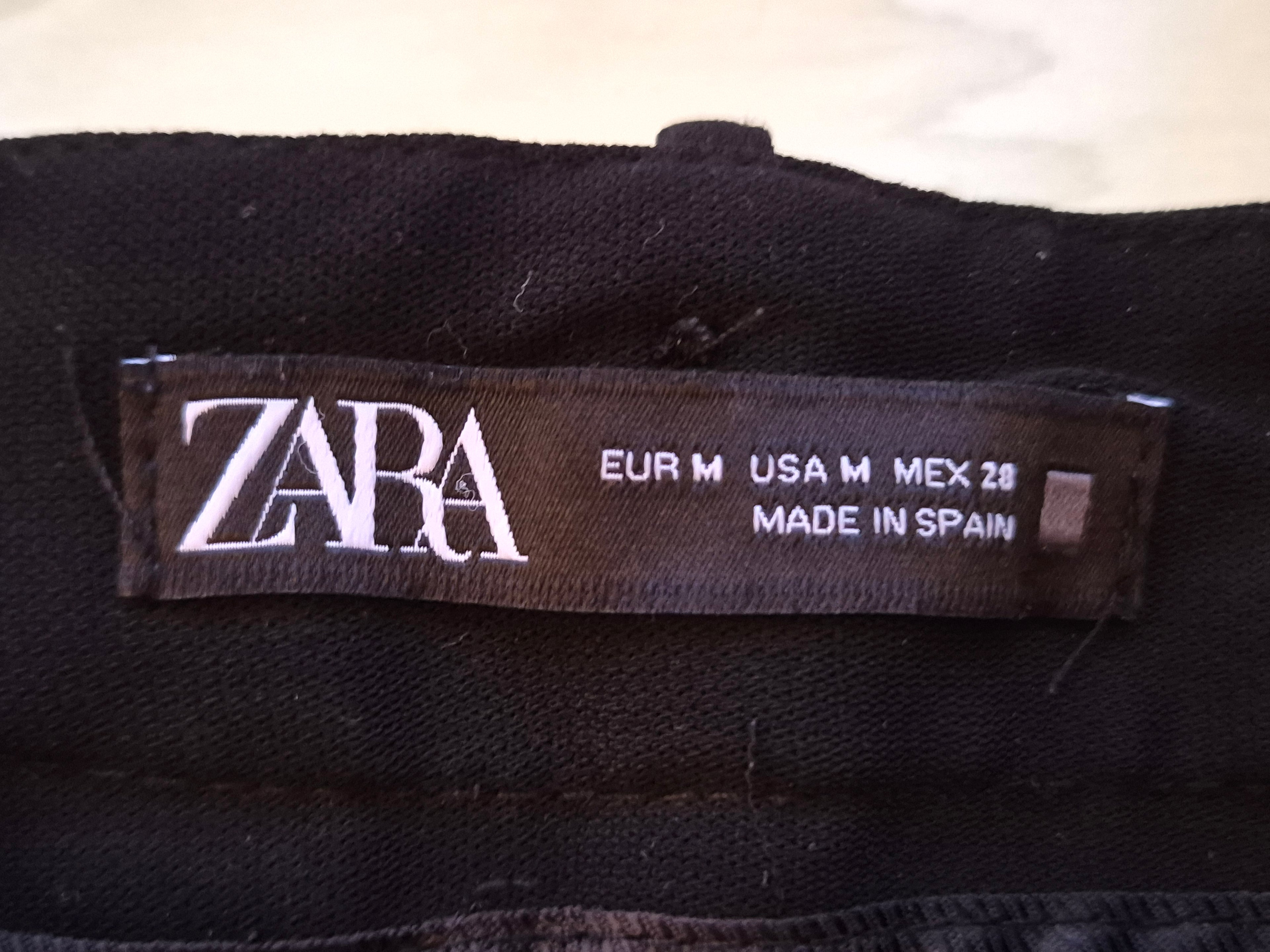 Zara Schwarzer Minirock M Polyester Guter Zustand