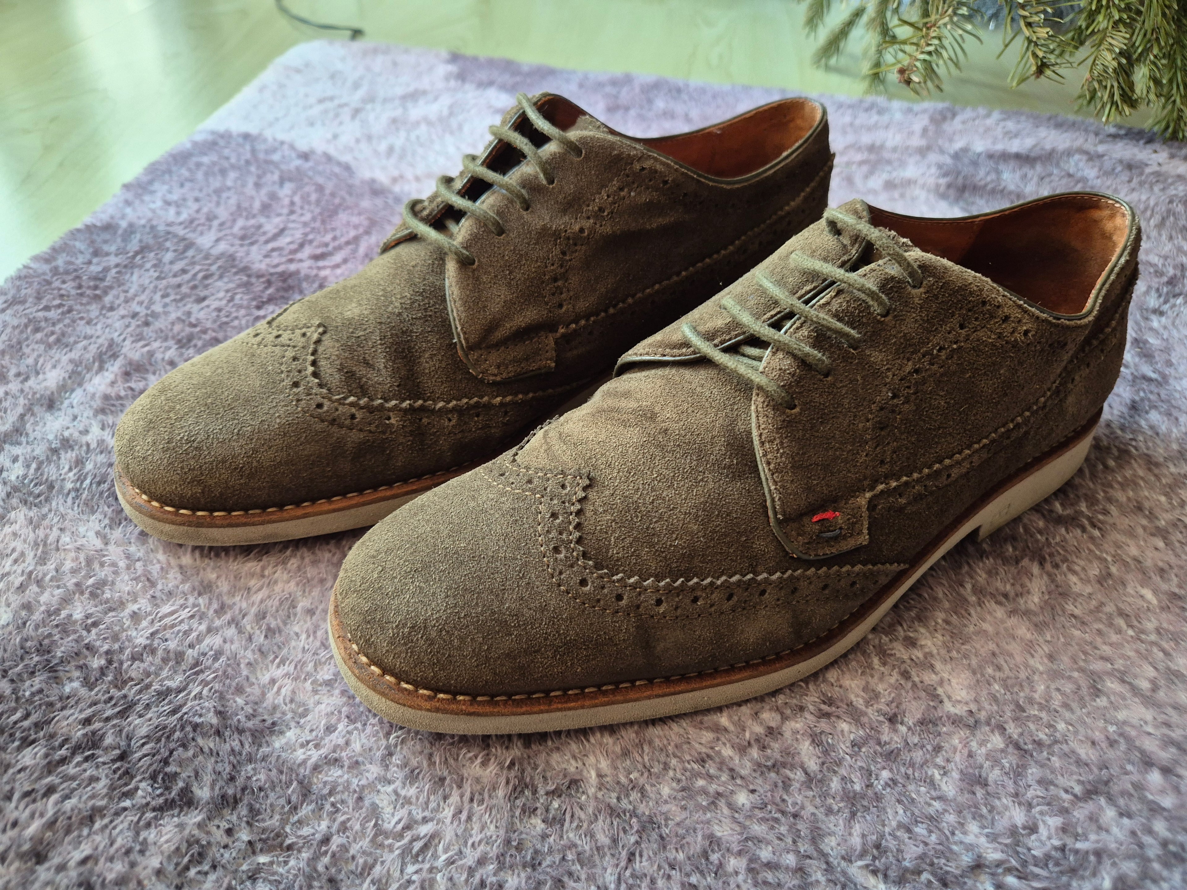 Tommy Hilfiger Suede Derby Shoes | EU 43 Brown | Good Condition