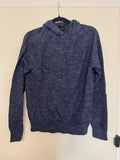Vince Wool-Linen Hoodie, Large, Blue, Very Good Condition