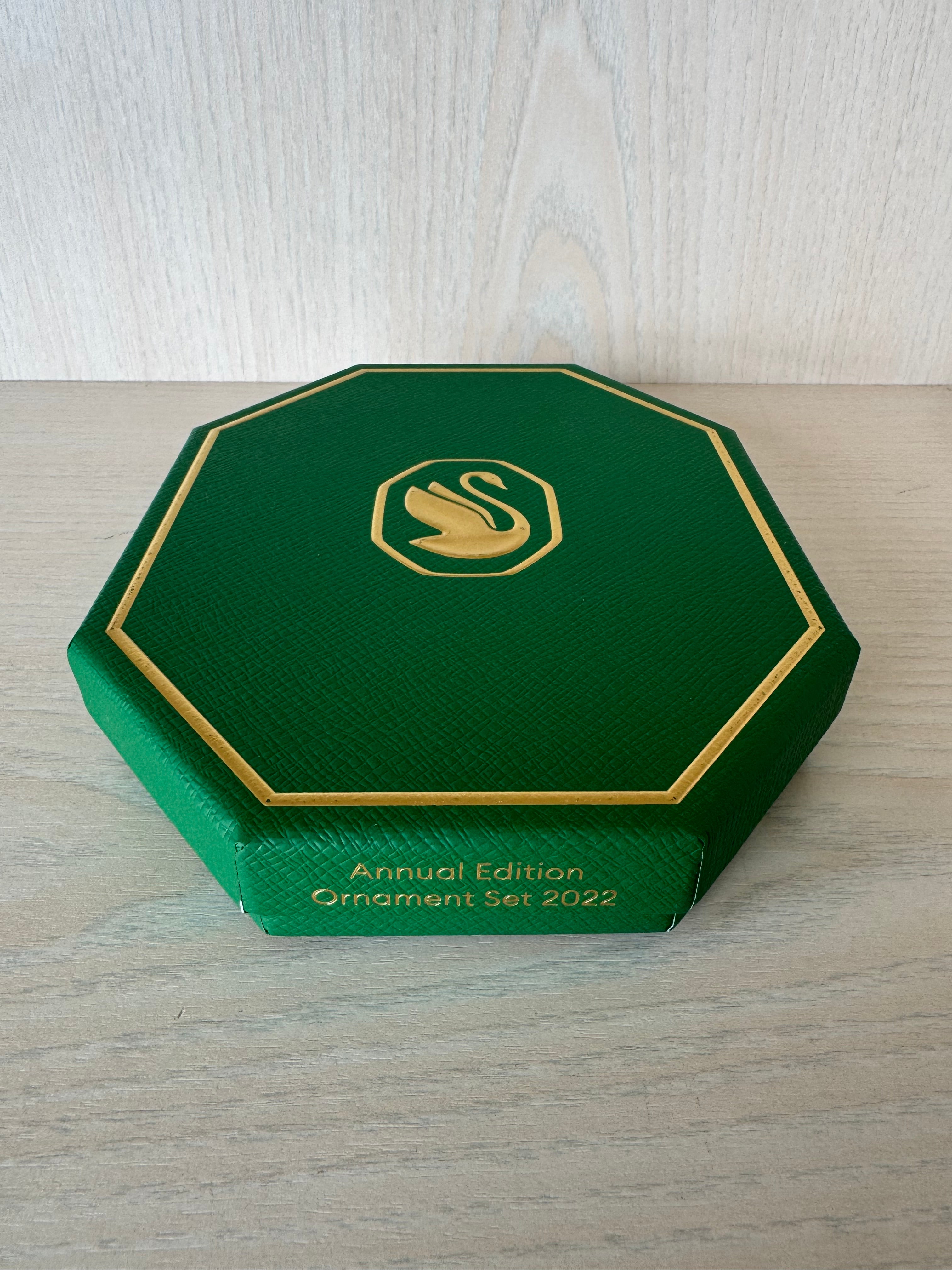 Swarovski Annual Edition Ornament Set | 3-Piece | Boxed | Like New