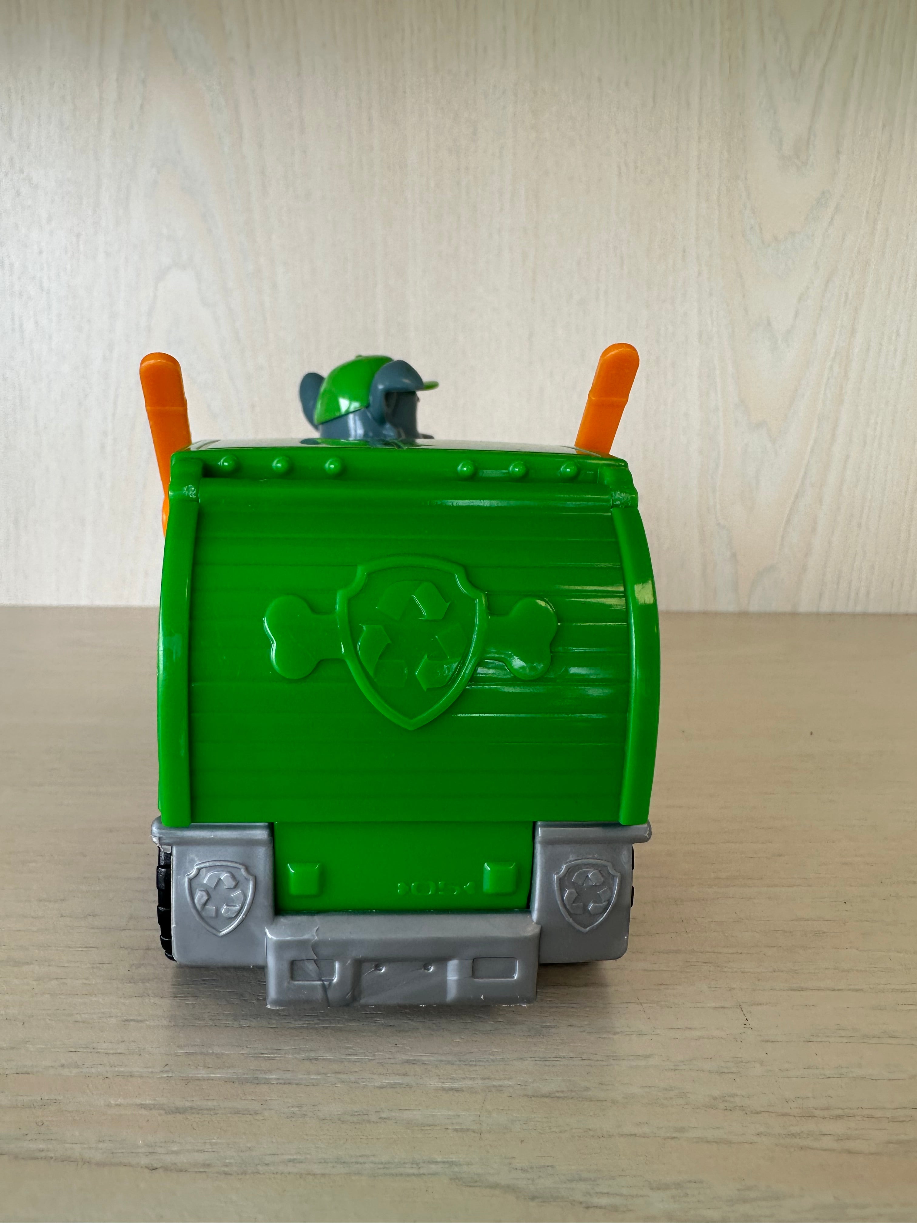 PAW Patrol Rockys Recycling Truck + Figur, grün, Medium – sehr guter Zustand