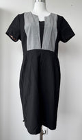 Benedikte Utzon Wardrobe Kleid XL – Schwarz/Grau, Wollmix, Sehr guter Zustand