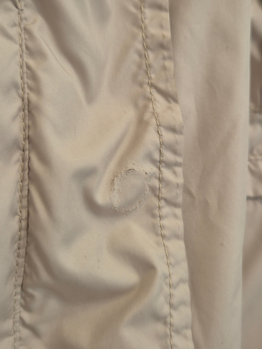 Moncler Women’s Field Jacket Size 2 (EU 38) Beige with Leather Trims Used