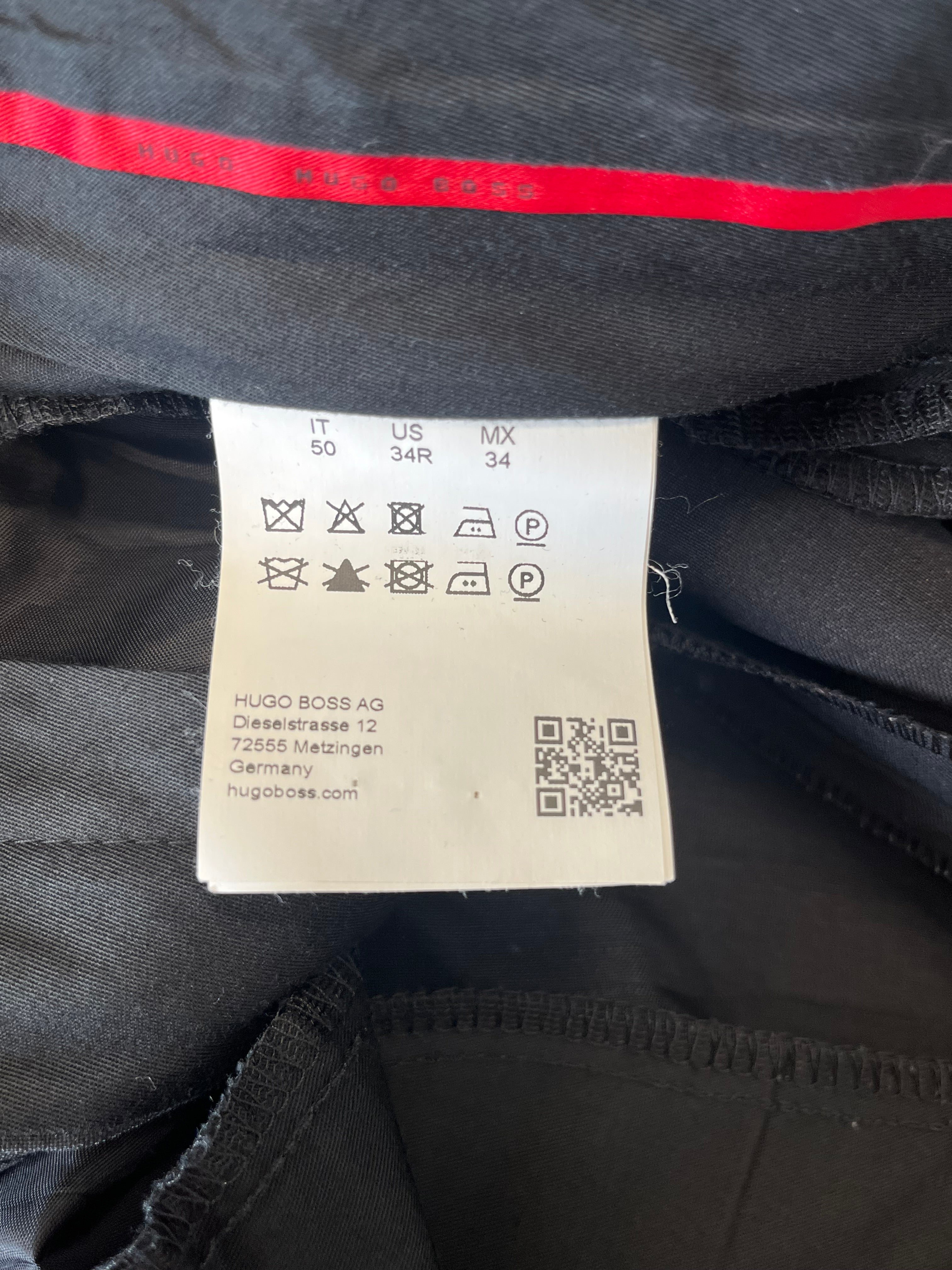 HUGO BOSS Herren Anzug 100% Schurwolle, Dunkelblau, Gr. 50, sehr guter Zustand