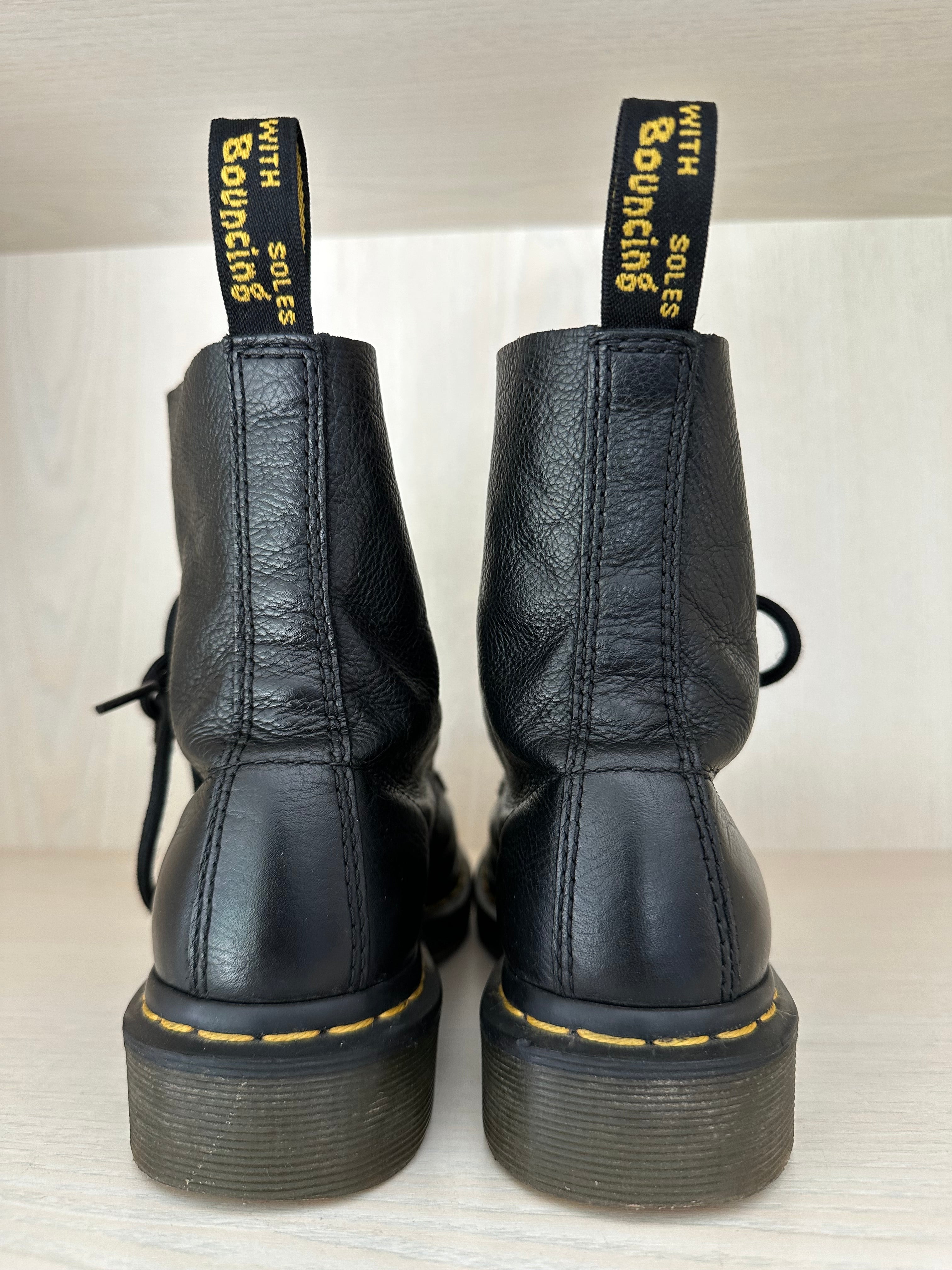 Dr. Martens 1460 Pascal Virginia Boots Black EU 36 Soft Leather Good Condition