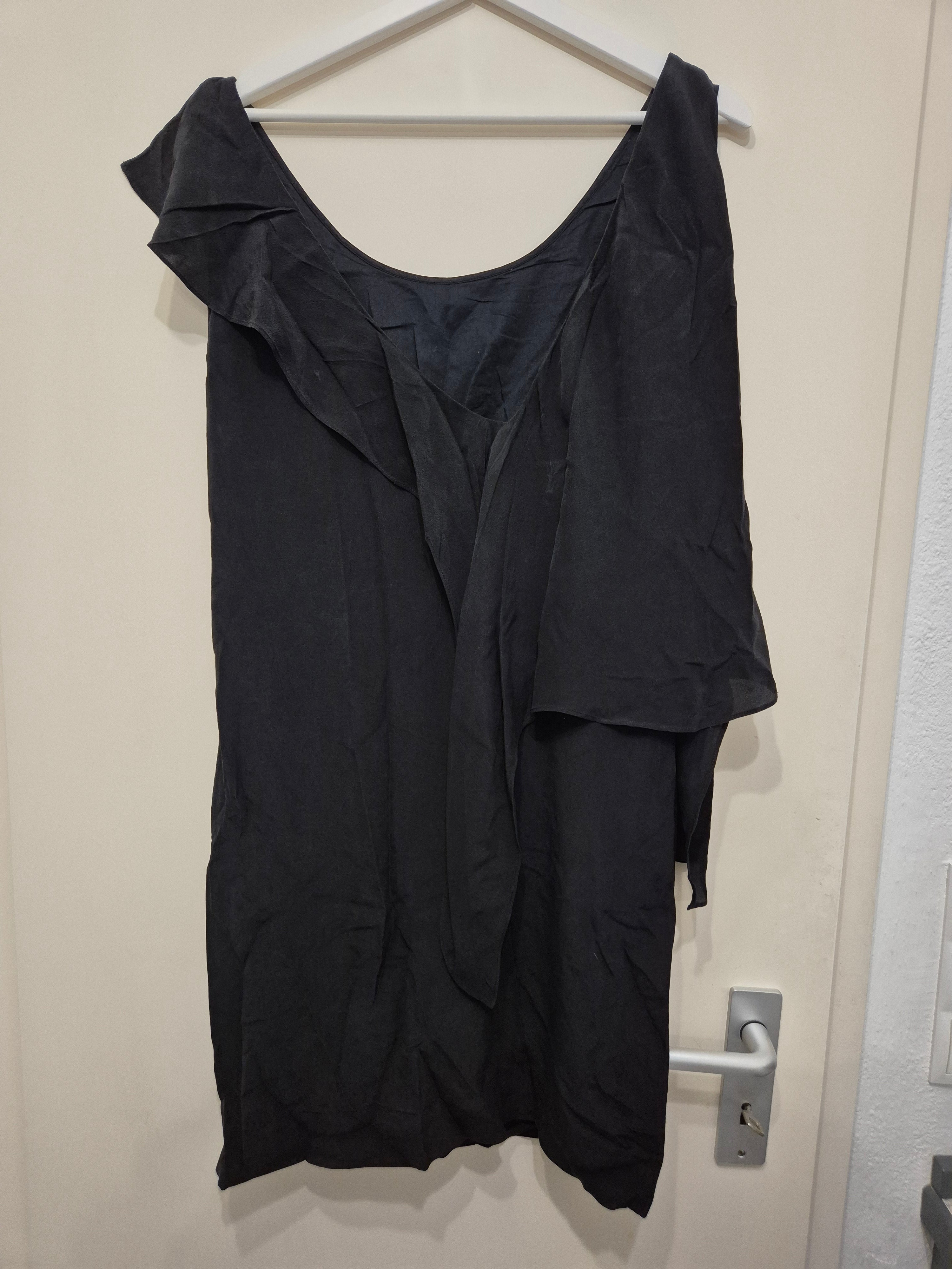 See By Chloé Seiden-One-Shoulder-Kleid, Schwarz, Gr. [XX], Guter Zustand