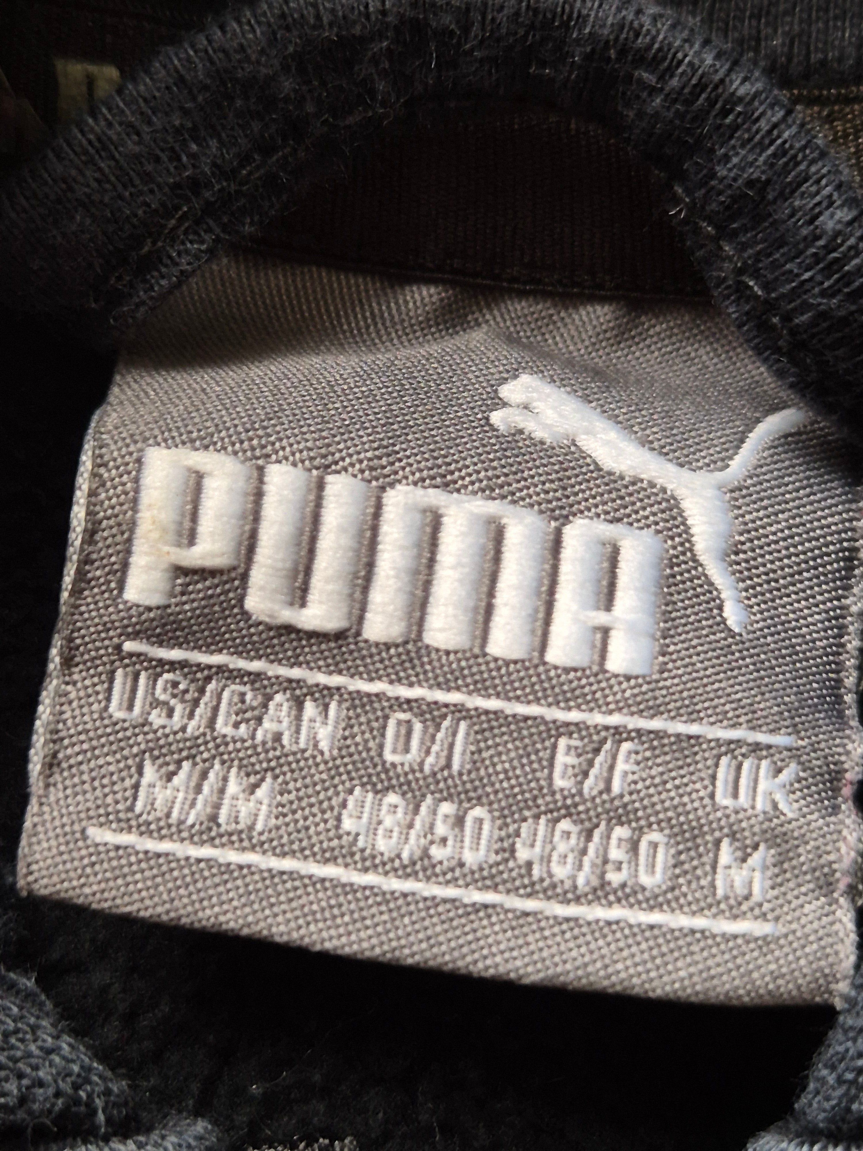 PUMA Power Full-Zip Hoodie – Schwarz/Weiß, Größe M, Gebraucht