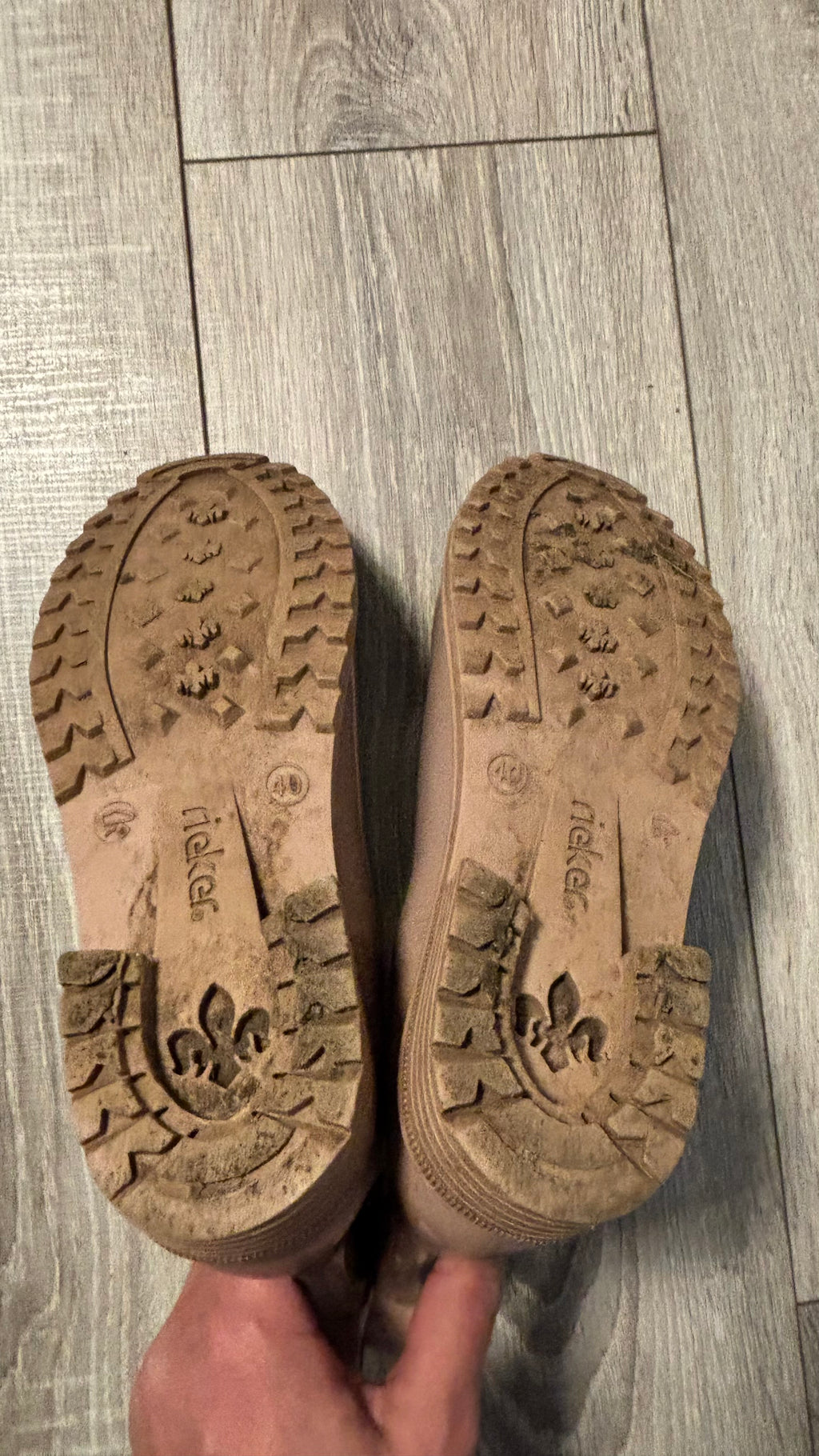 Rieker Wellington Stiefeletten Y7203-31 – Rose, Größe 40, Gut
