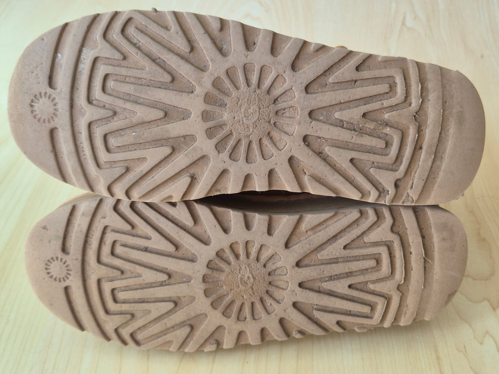 UGG Classic Ultra Mini Boots Chestnut EU 39 Suede Poor Condition