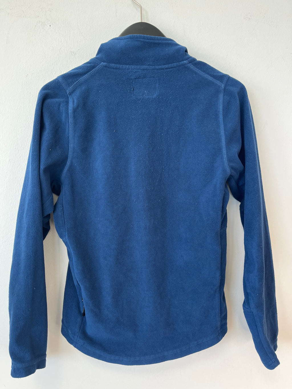 Kinder ALPINE Half-Zip Fleecejacke 140 Blau/Neon Grün – guter Zustand