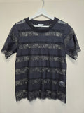 Claudie Pierlot TONIGHT Lace Top Black Size 1 (EU S) Like New