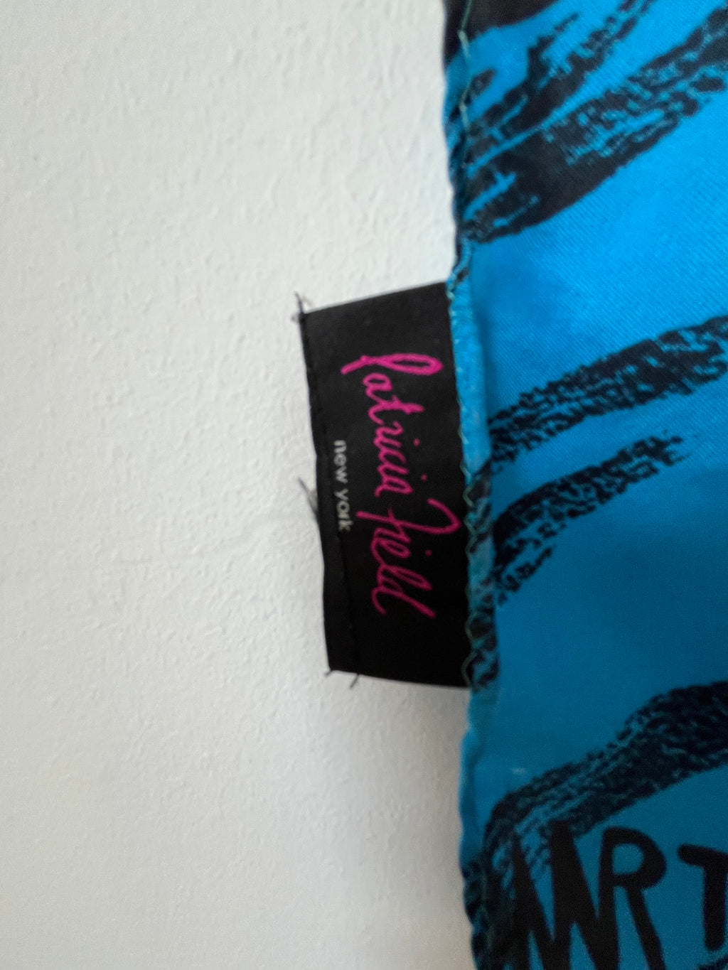 Patricia Field NYC Pop Art Seidenschal ca. 90x90cm Multicolor Sehr Gut