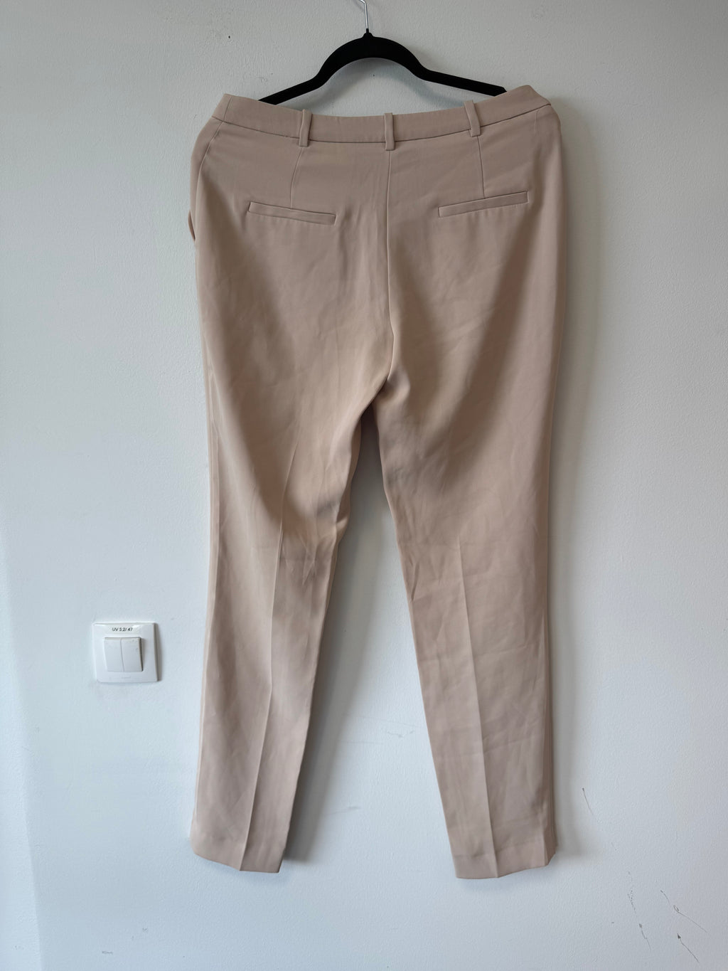 Mango Suit Women’s Stretch Trousers, Beige EU 44, Very Good Condition
