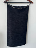 Philipp Plein Couture Kleid Schwarz XS Kristallbesatz Ruched Sehr Gut