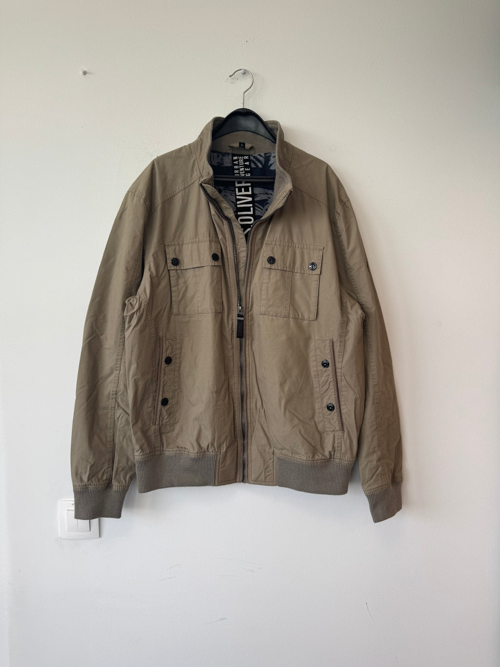 S.OLIVER Urban Venture Gear men’s jacket XL | Khaki, very good condition