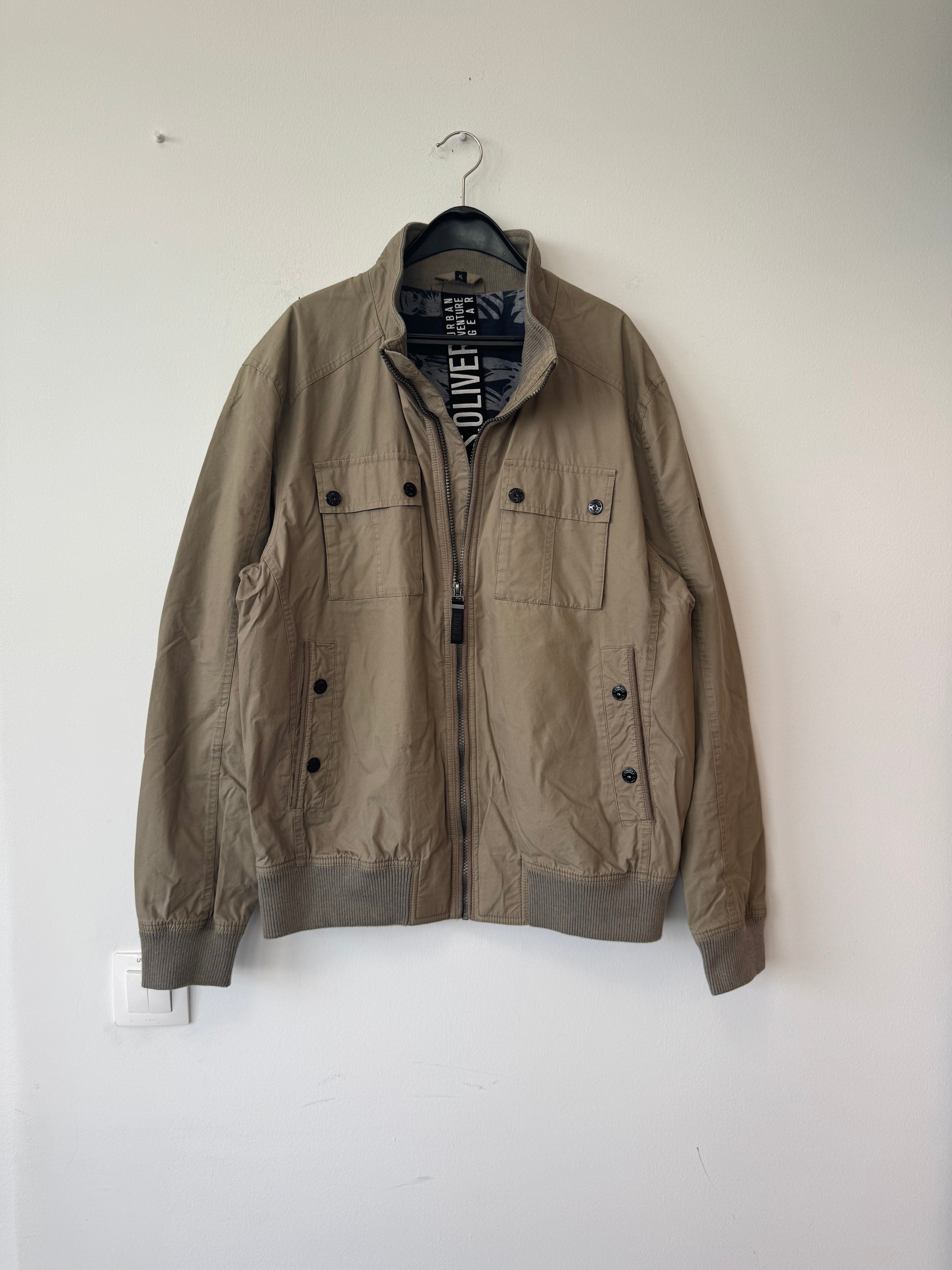 S.OLIVER Urban Venture Gear men’s jacket XL | Khaki, very good condition