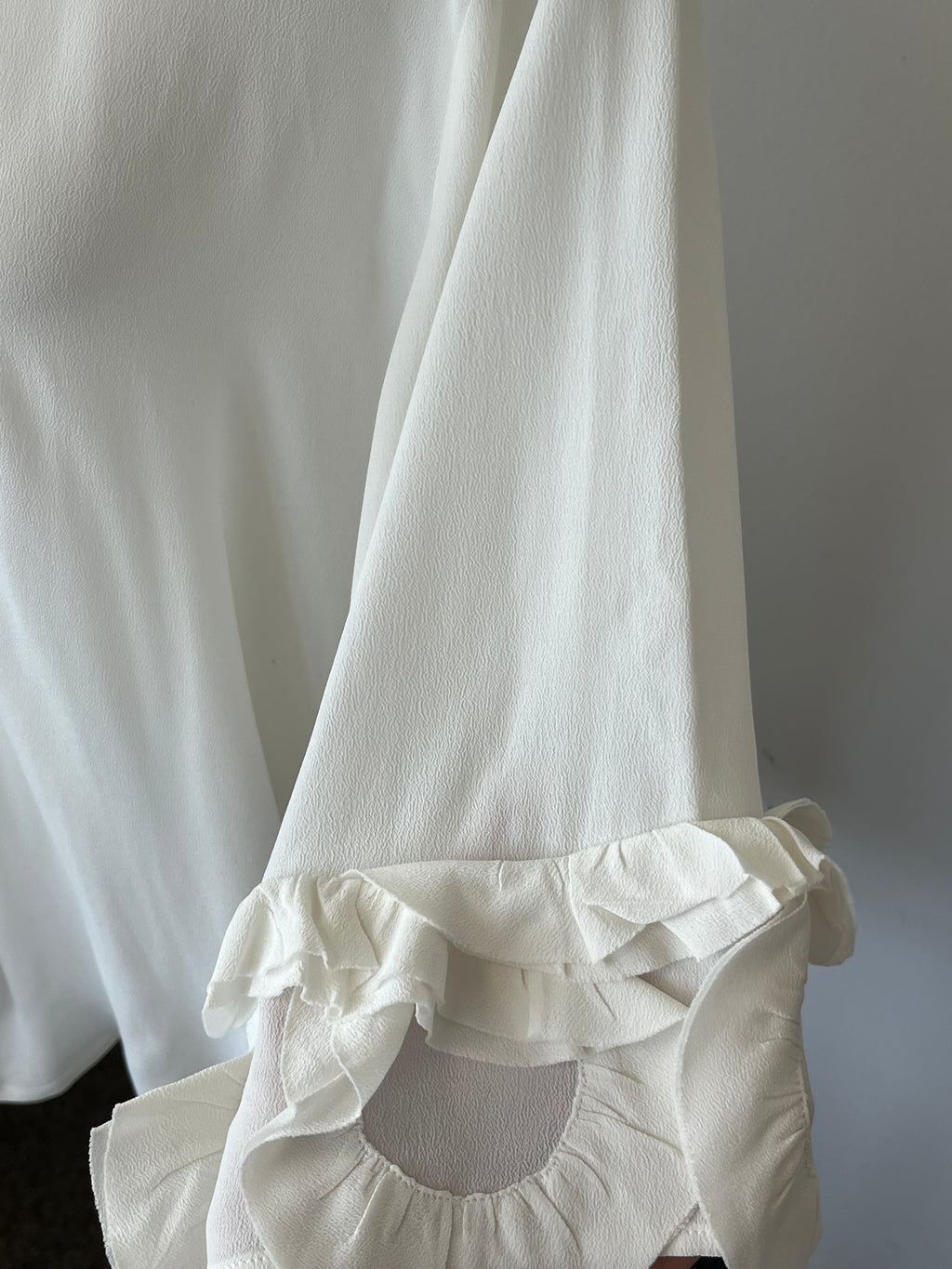 0039 ITALY Oversize Tunika/Bluse – Weiß, XL (EU 46, UK 18), Sehr gut