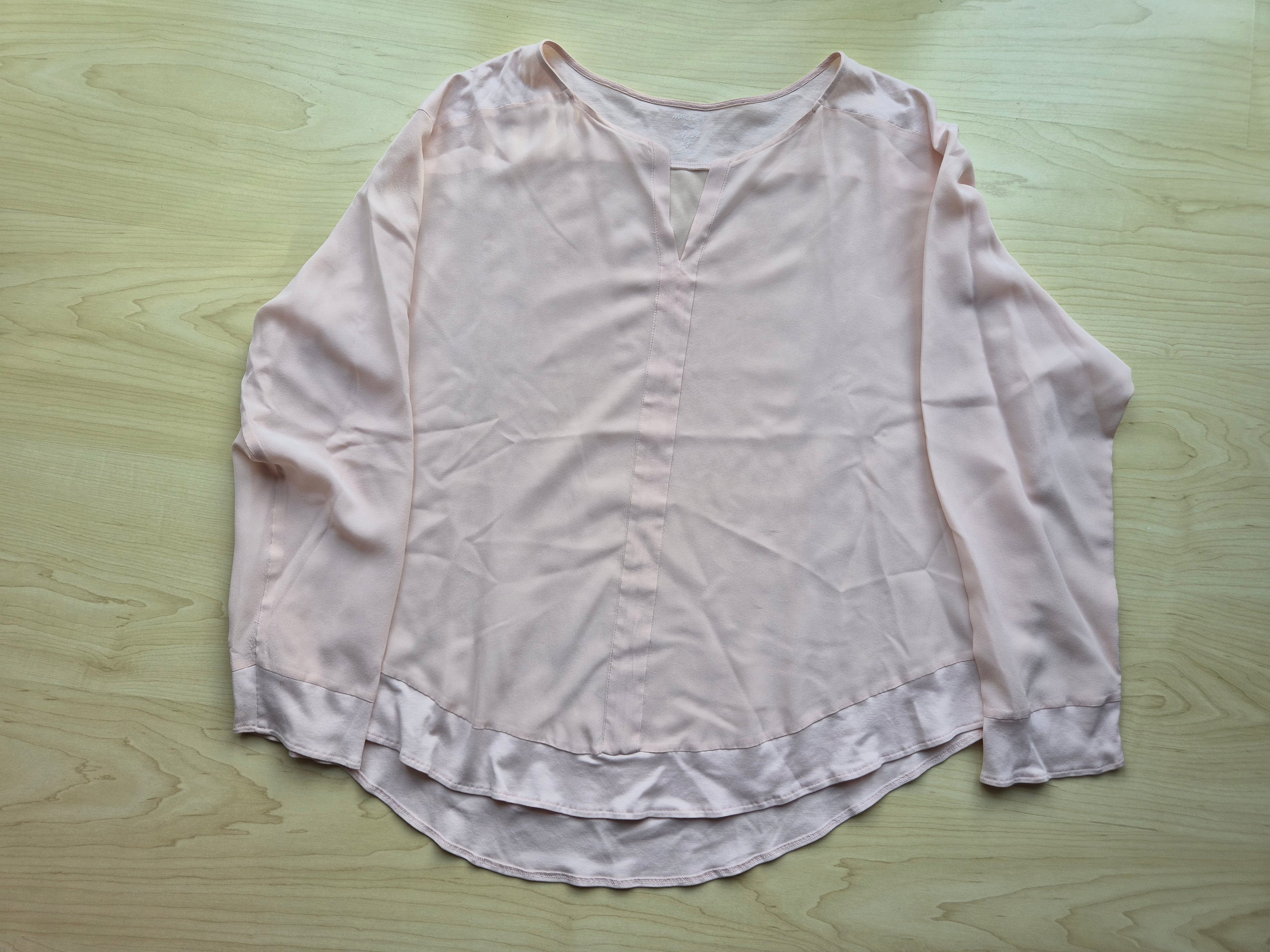 Marc Cain Seidenbluse – Rose, Größe 40, guter Zustand