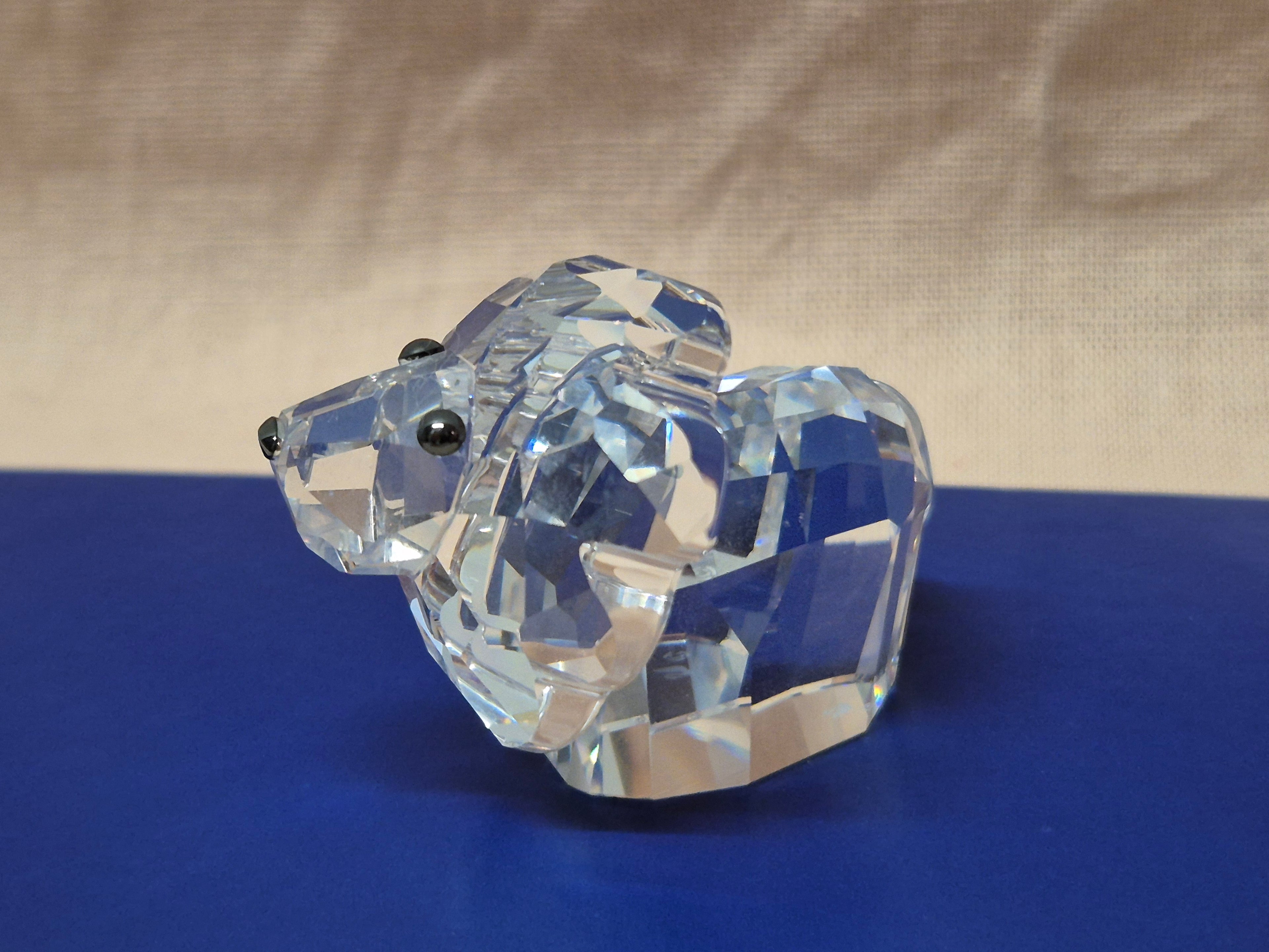 Swarovski Kristall Löwenjunges (Silberkristall, Lovlots, sehr guter Zustand)