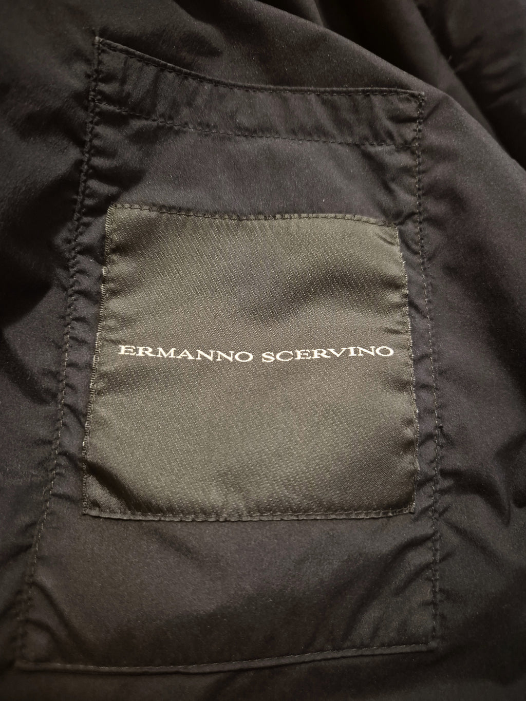 Ermanno Scervino Daunenmantel Herren 52 | Winterjacke | Schwarz | Gut