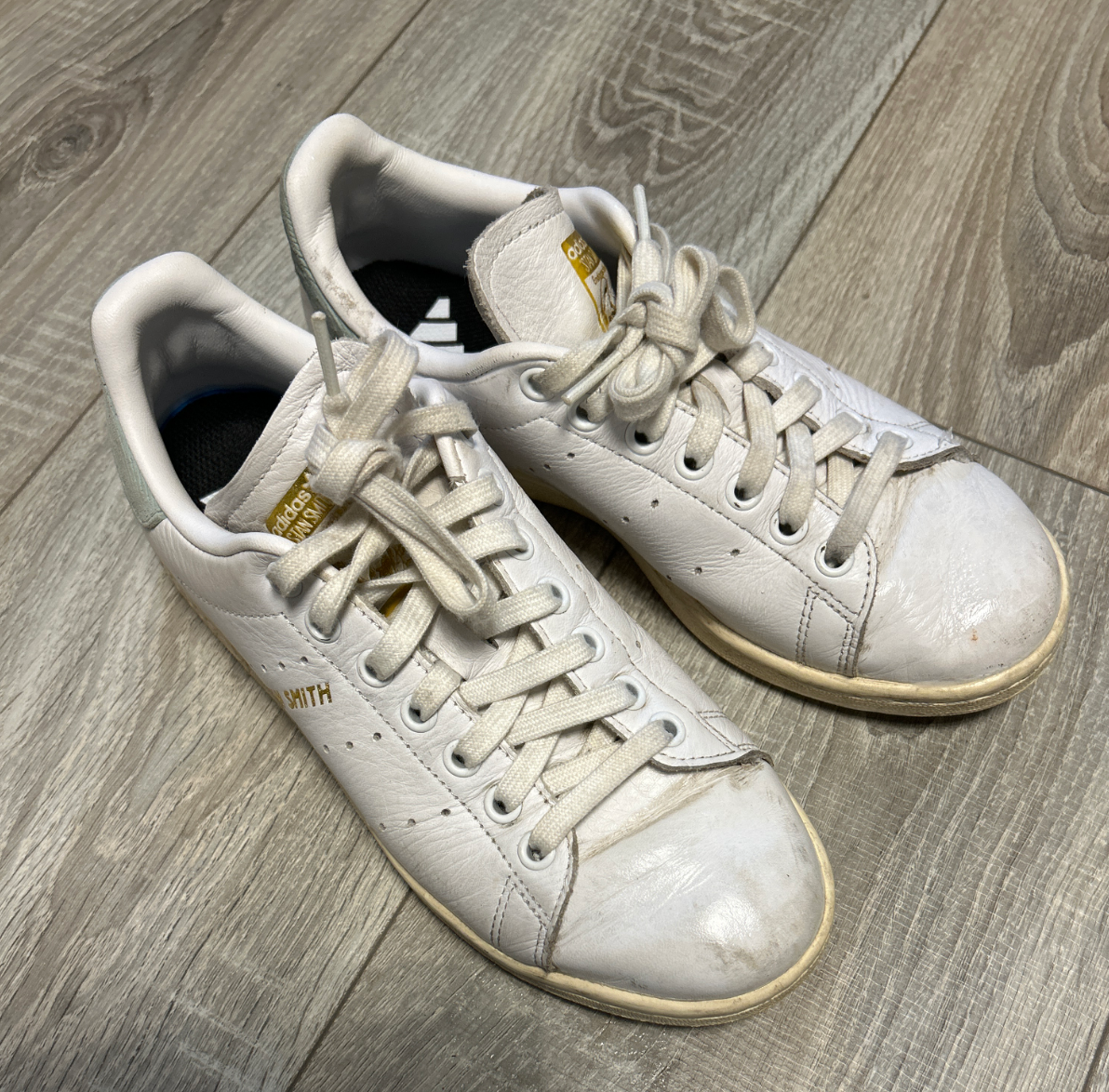 Adidas Stan Smith Lux – weiß, Gr. 38 2/3, Leder, guter Zustand