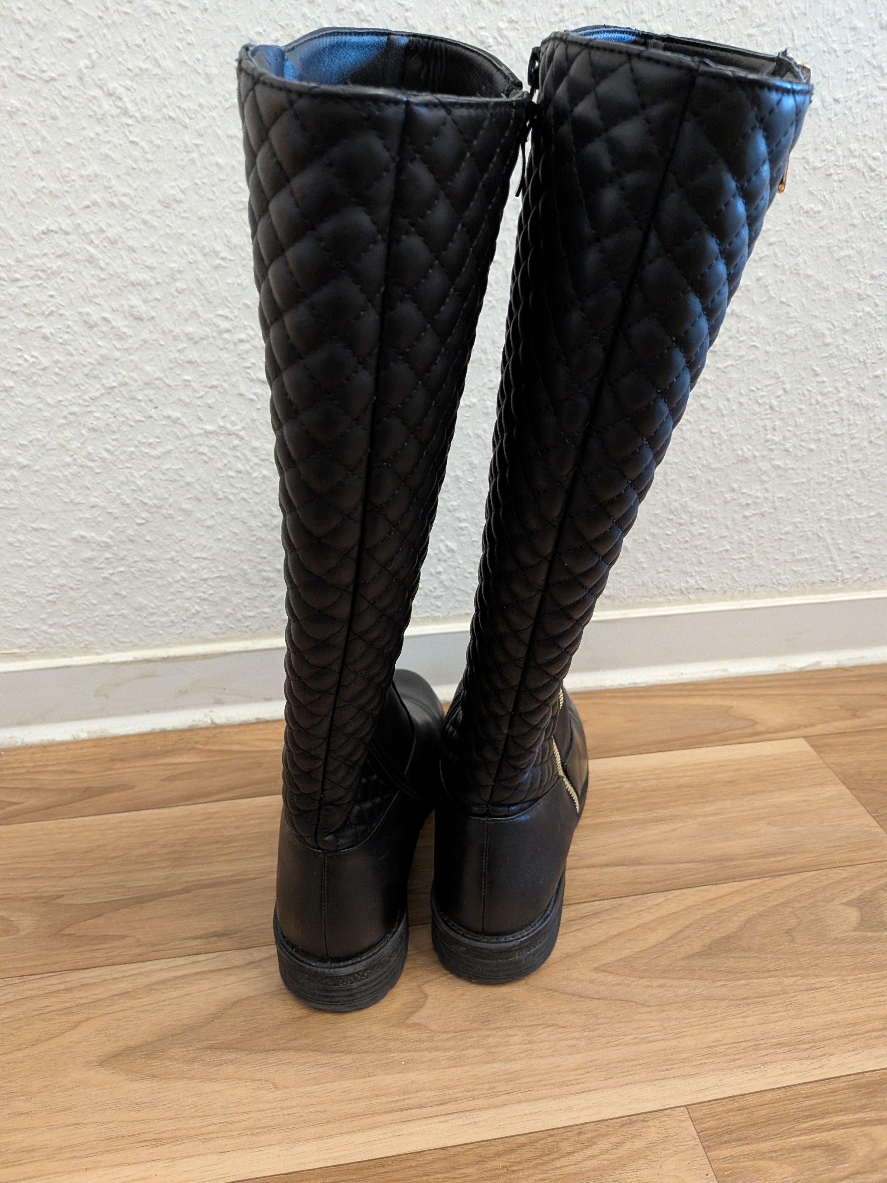 Claudia Ghizzani Reitstiefel – Leder, Schwarz, Größe 39, Wie Neu