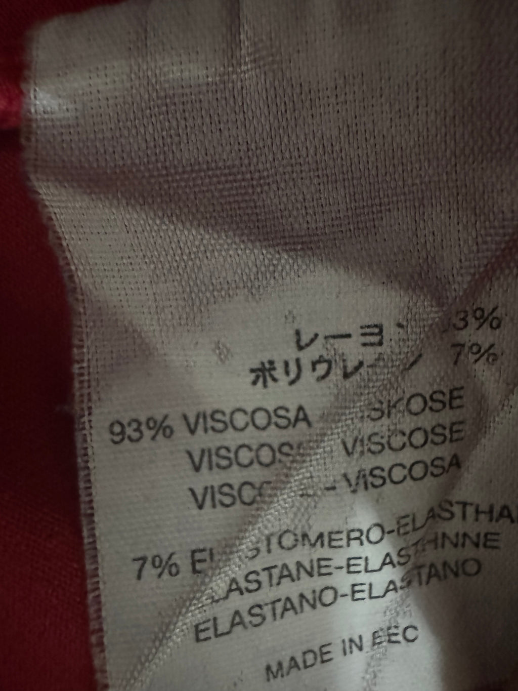 GUESS Rollkragenpullover rot, Viskosemix, Gr. unbekannt, Zustand: Mangelhaft