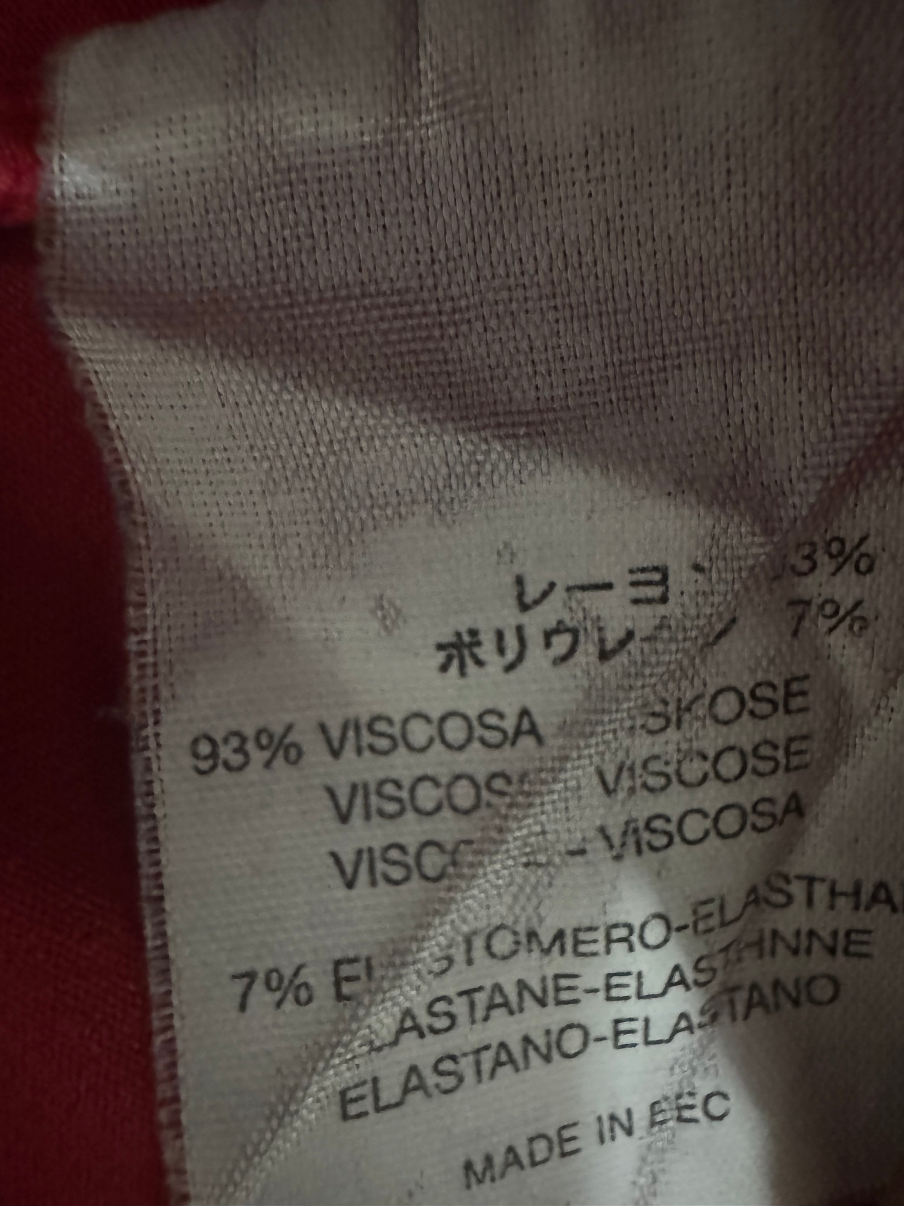 GUESS Rollkragenpullover rot, Viskosemix, Gr. unbekannt, Zustand: Mangelhaft