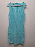Moschino Cheap & Chic Kleid Türkis Glitzer Strick Gr. M, guter Zustand